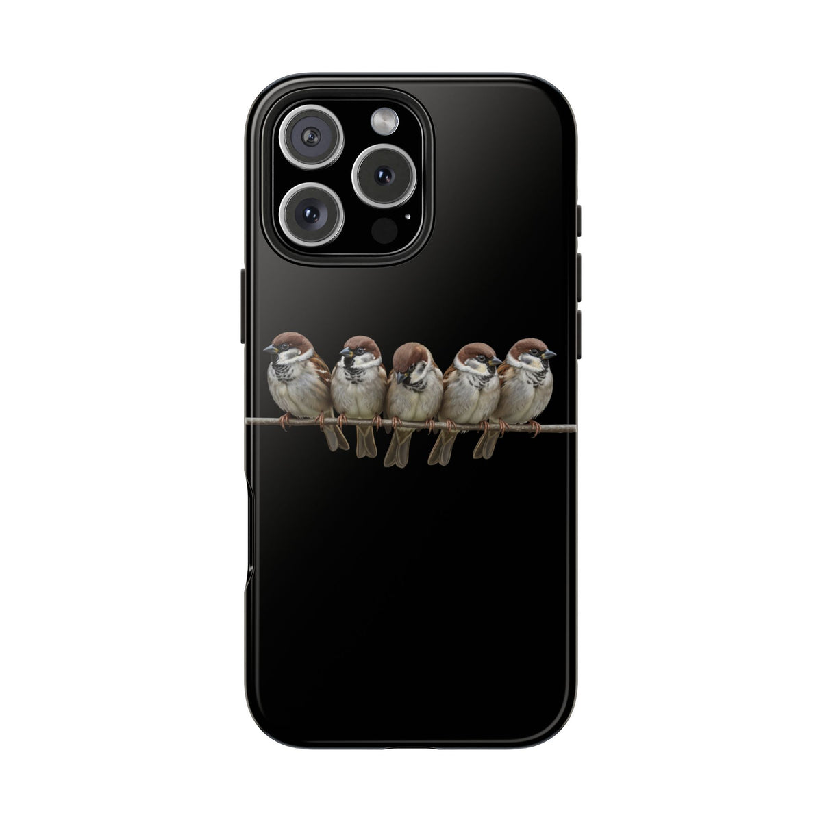 Tree Sparrow Dual-Layer iPhone Case with Bird Art – The Perfect Gift for Ornithologists & Bird Lovers