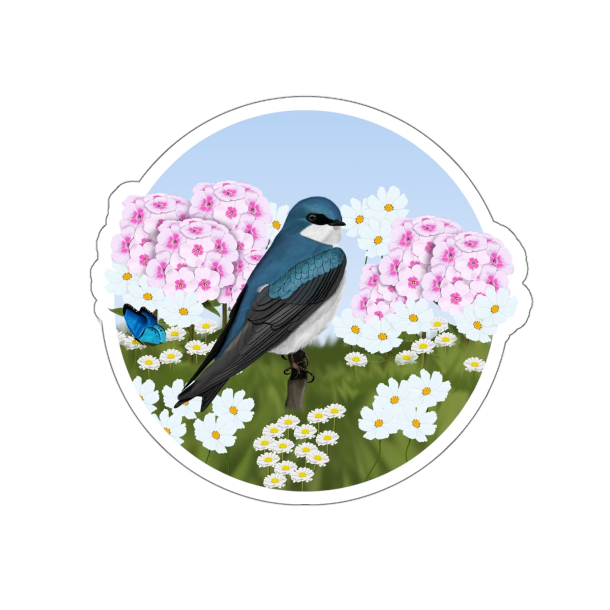 tree swallow bird sticker