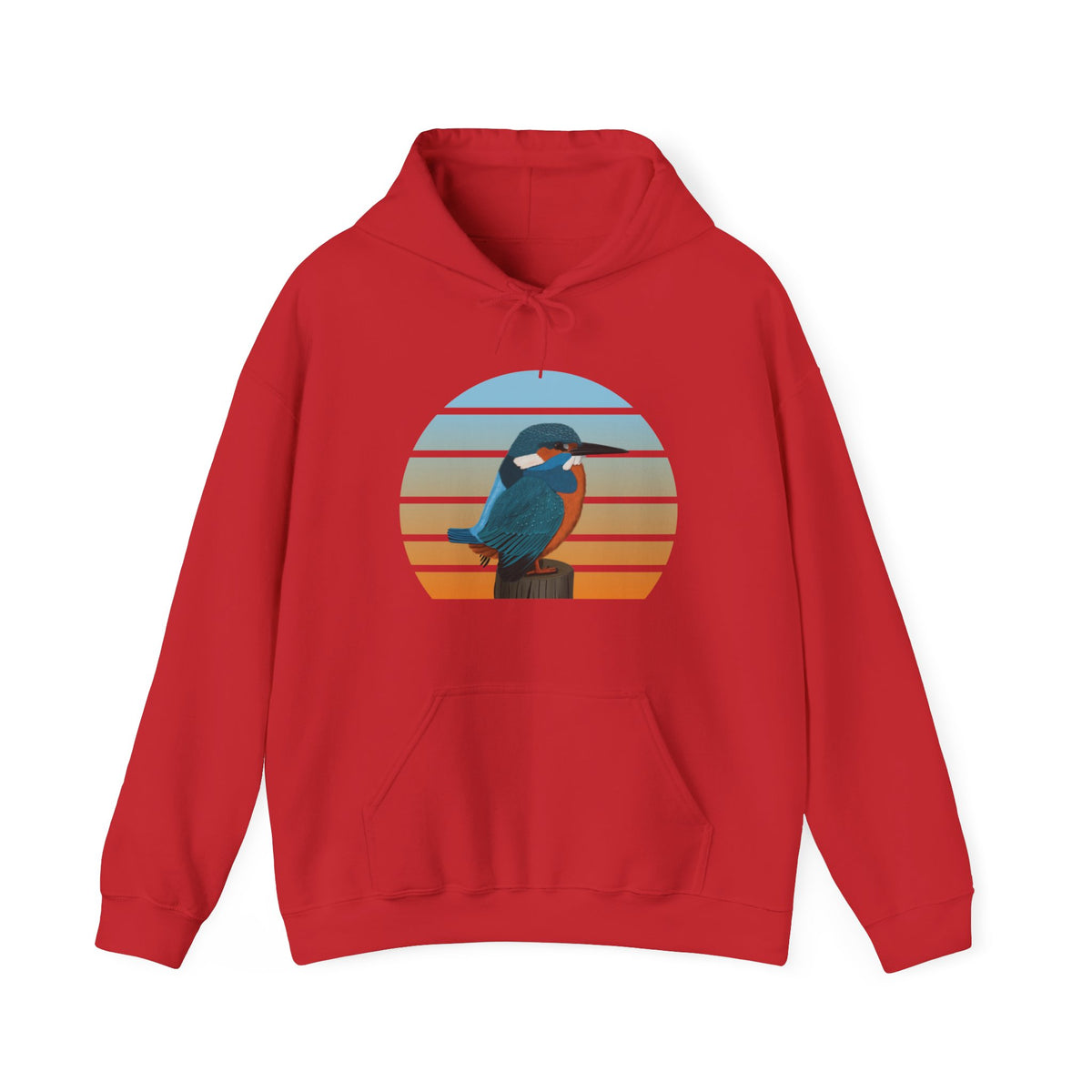 Kingfisher Hoodie – bird DTG