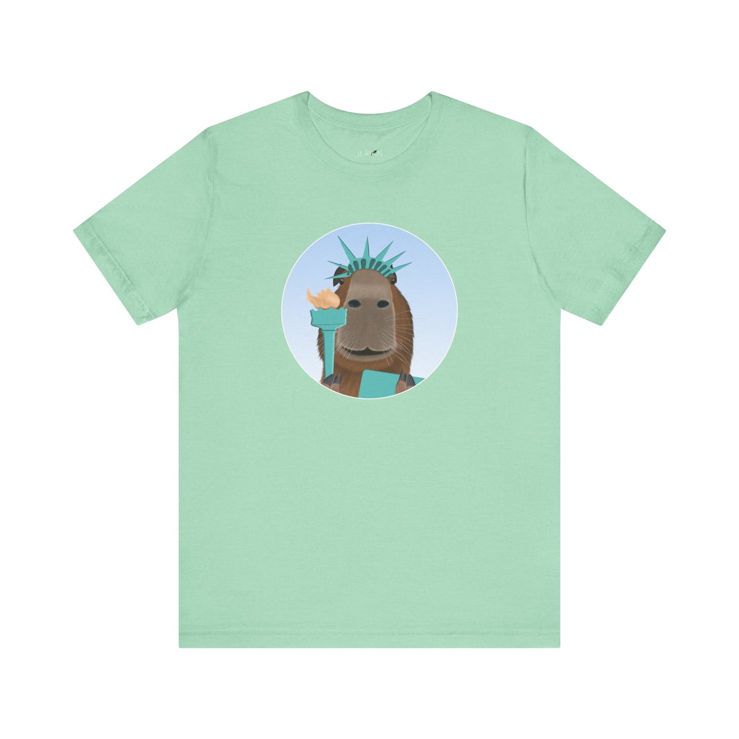 Capybara of Liberty Funny T-Shirt