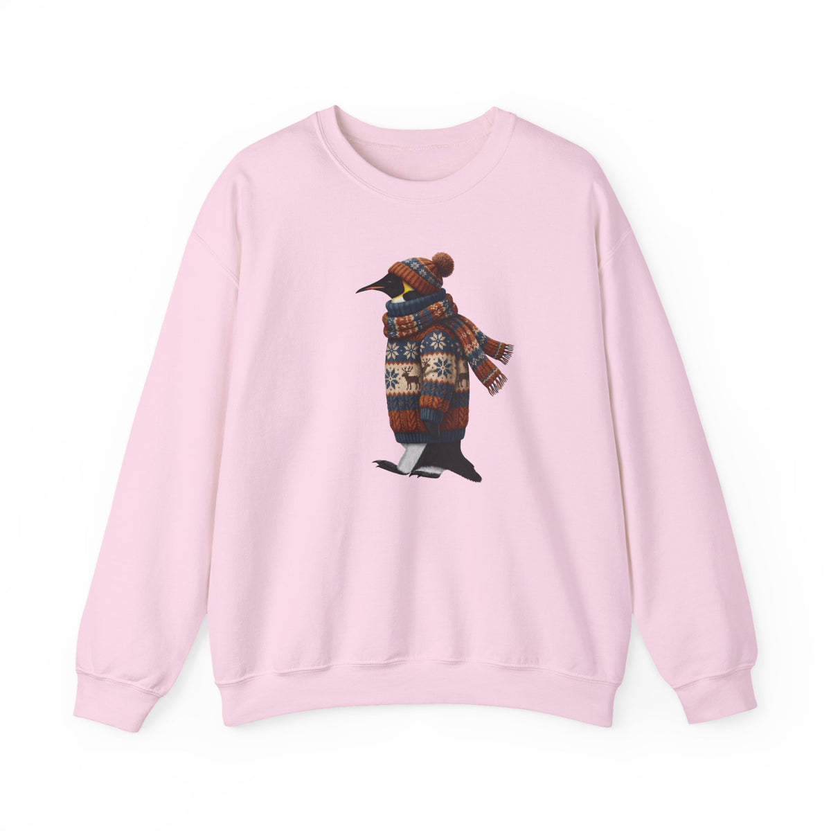 Penguin Winter Sweatshirt | Bird Watcher Crewneck Unisex Songbirds Wearing Knit Gift for Lovers Cozy – Animal Lover and Avian Enthusiast style