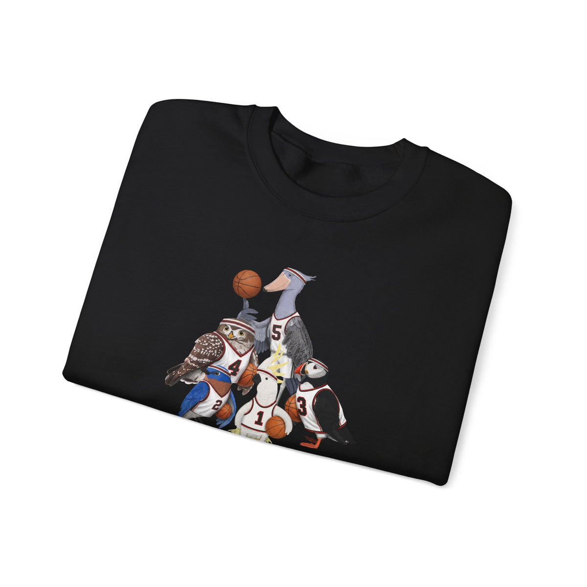Funny Basketball Bird Sweatshirt | Bird Watcher Crewneck | Unisex Unique Hoops Fan Gift