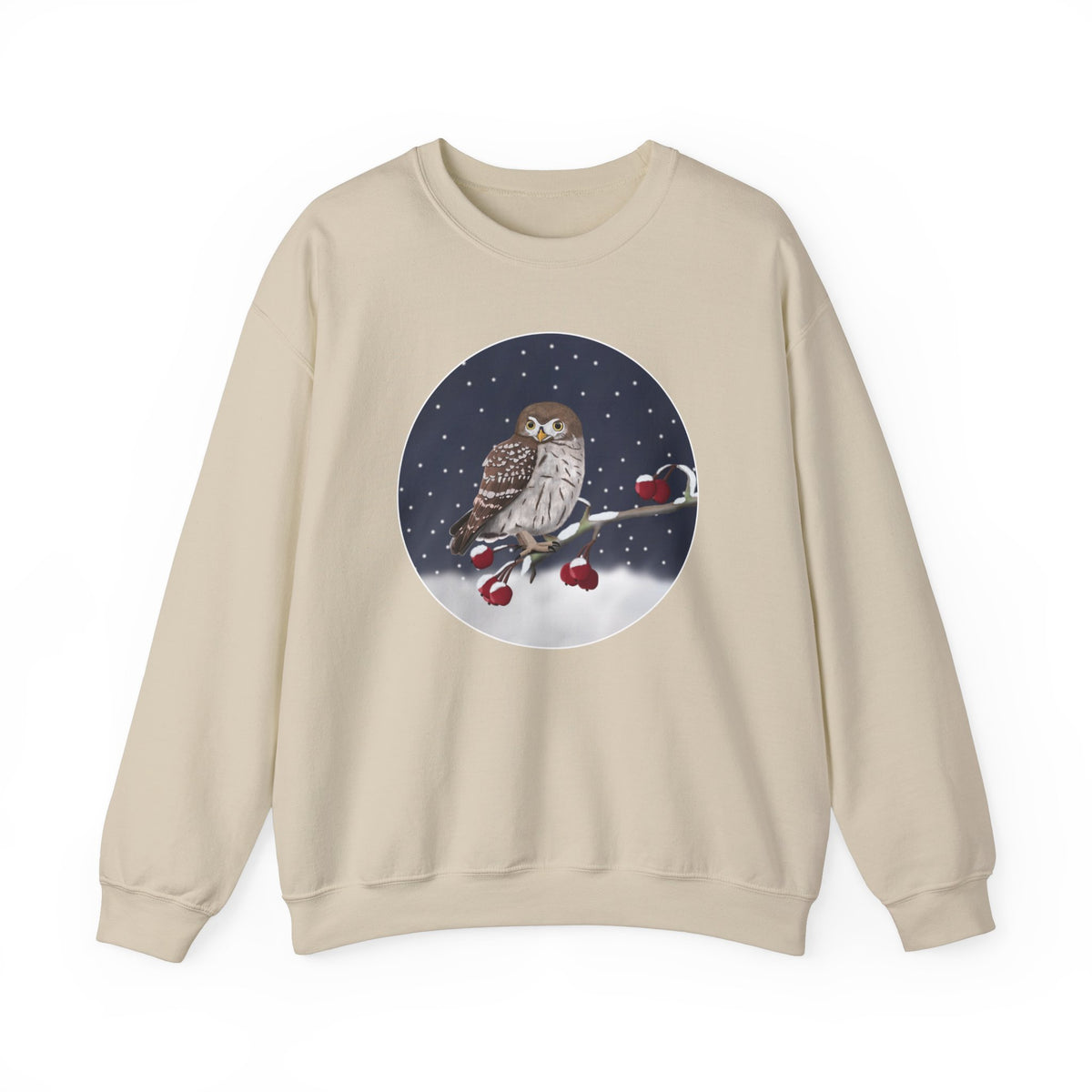 Owl Sweatshirt in Forest Green