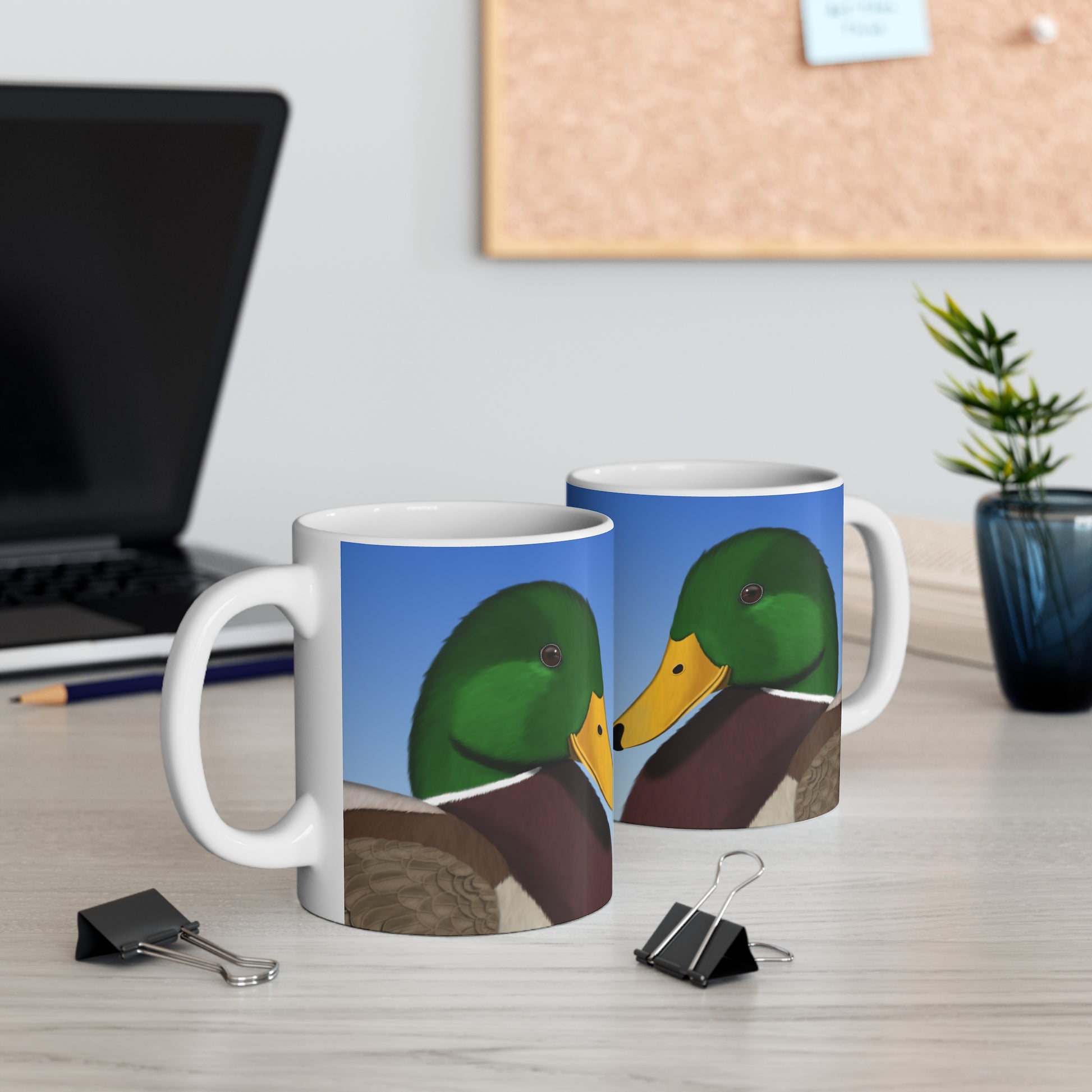 Mallard Bird Ceramic Mug 11oz - jz.birds