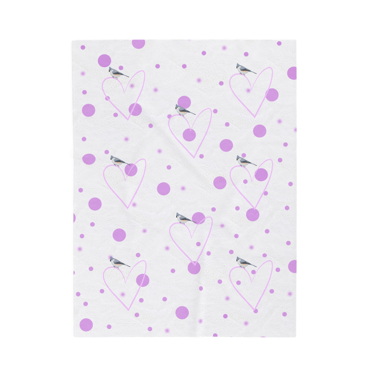 Tufted Titmouse Sofa Blankets – All Over Print, AOP