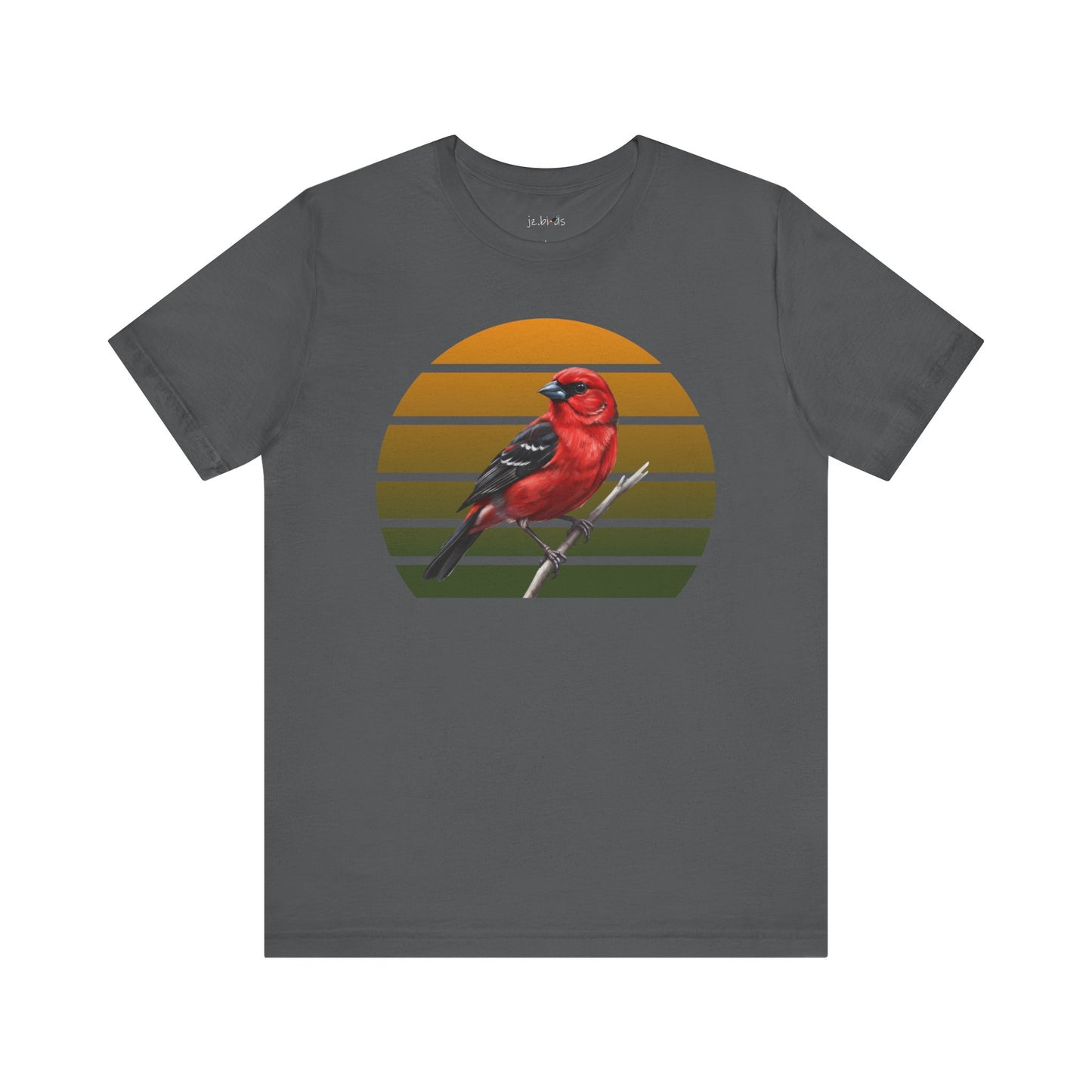 Scarlet Tanager T-Shirt | Unisex Retail Fit Bird Lover Tee | Wildlife Birder Gift