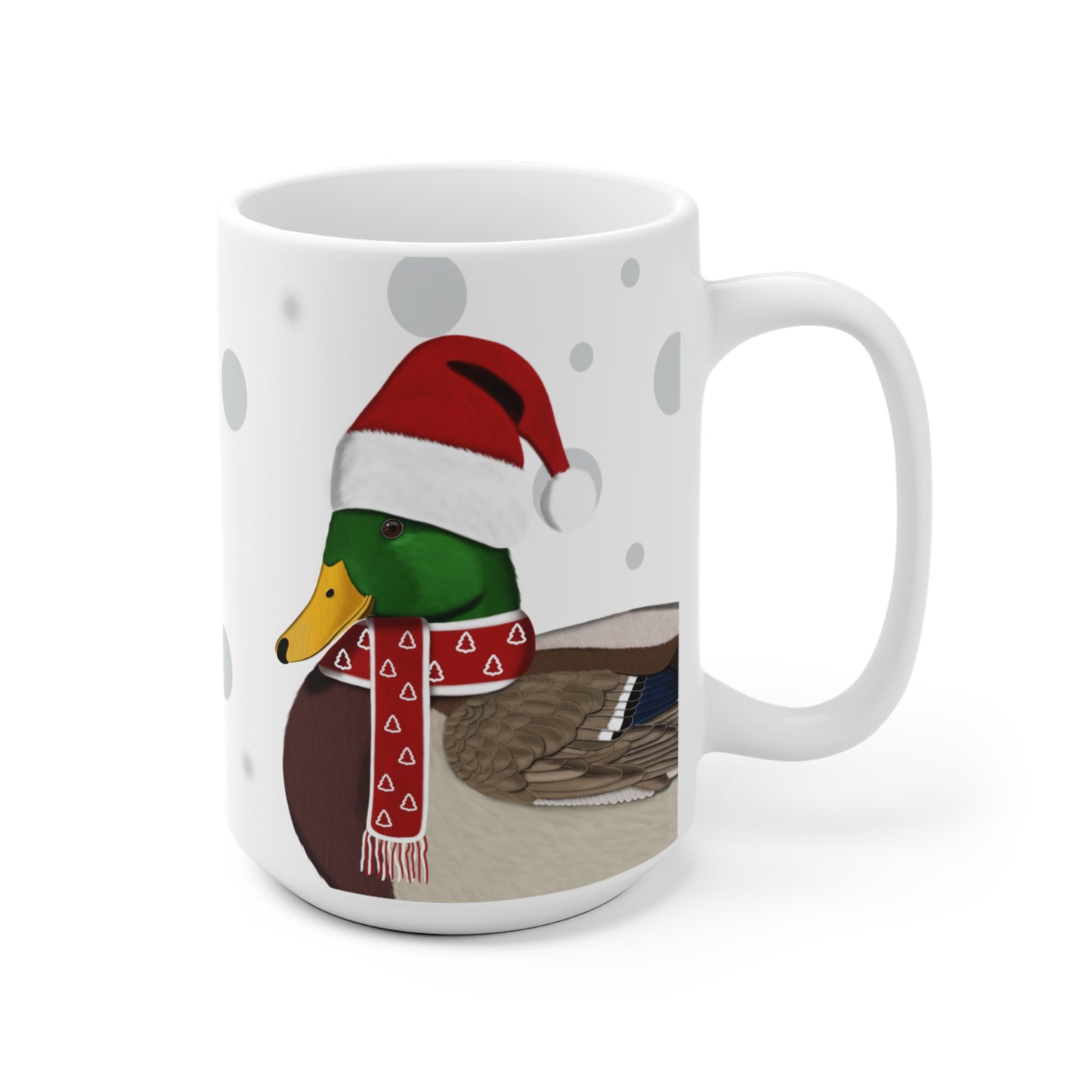 Ente als Weihnachtsmann Vogel Tasse
