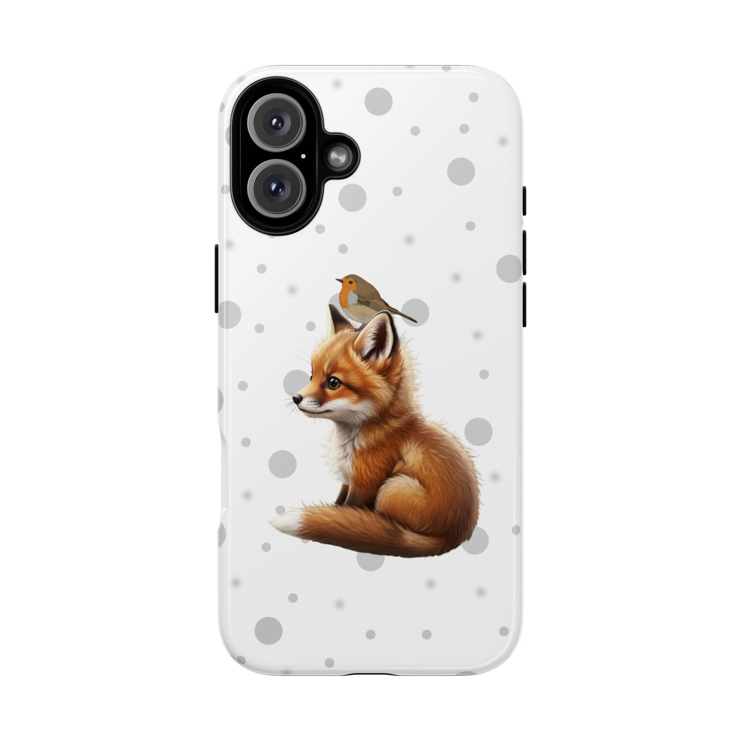 Rotkehlchen mit Fuchs iPhone & Google Pixel Tiermotiv Handyhülle - Tierisch guter Schutz