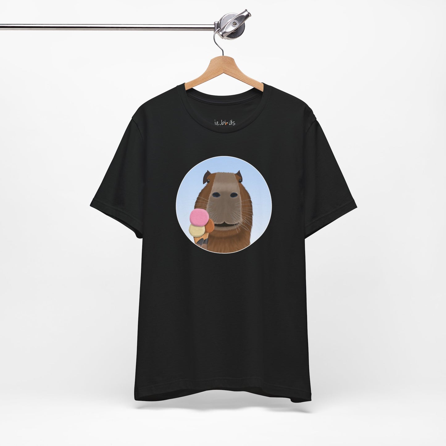 Capybara with Ice Cream Funny T-Shirt