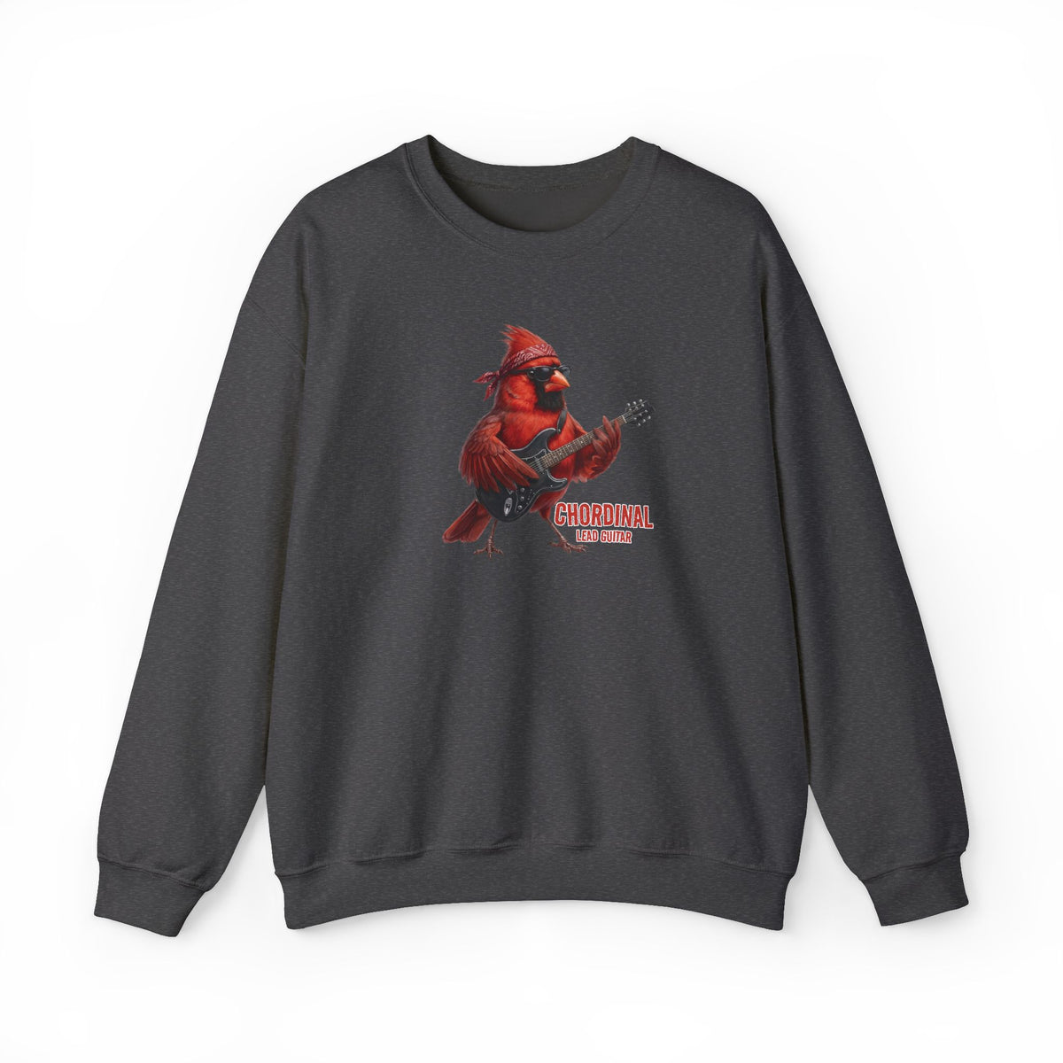 The Chordinal Lead Guitar Sweatshirt – Backyard Birds – Animal Lover Gift,