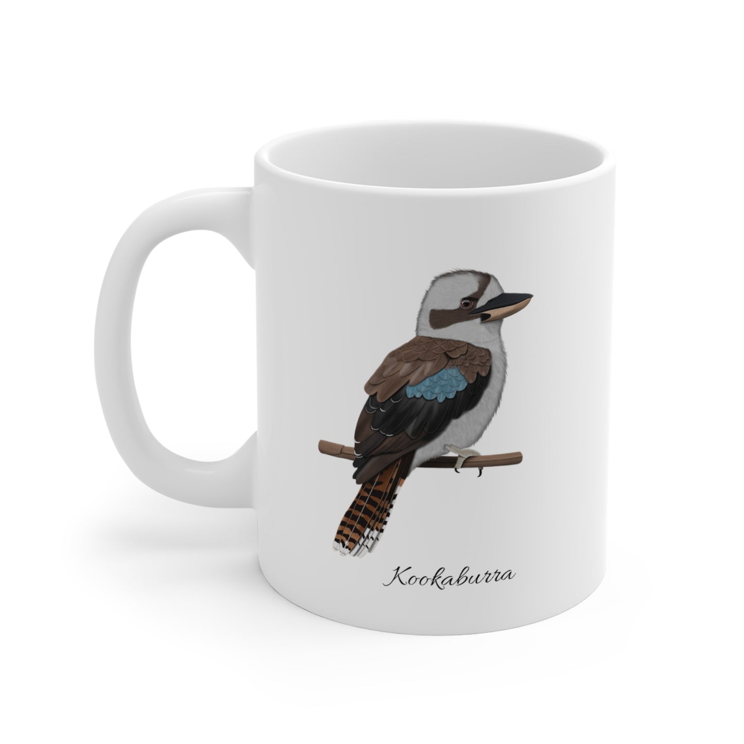 Kookaburra Vogel Tasse Weiß für Vogelbeobachter