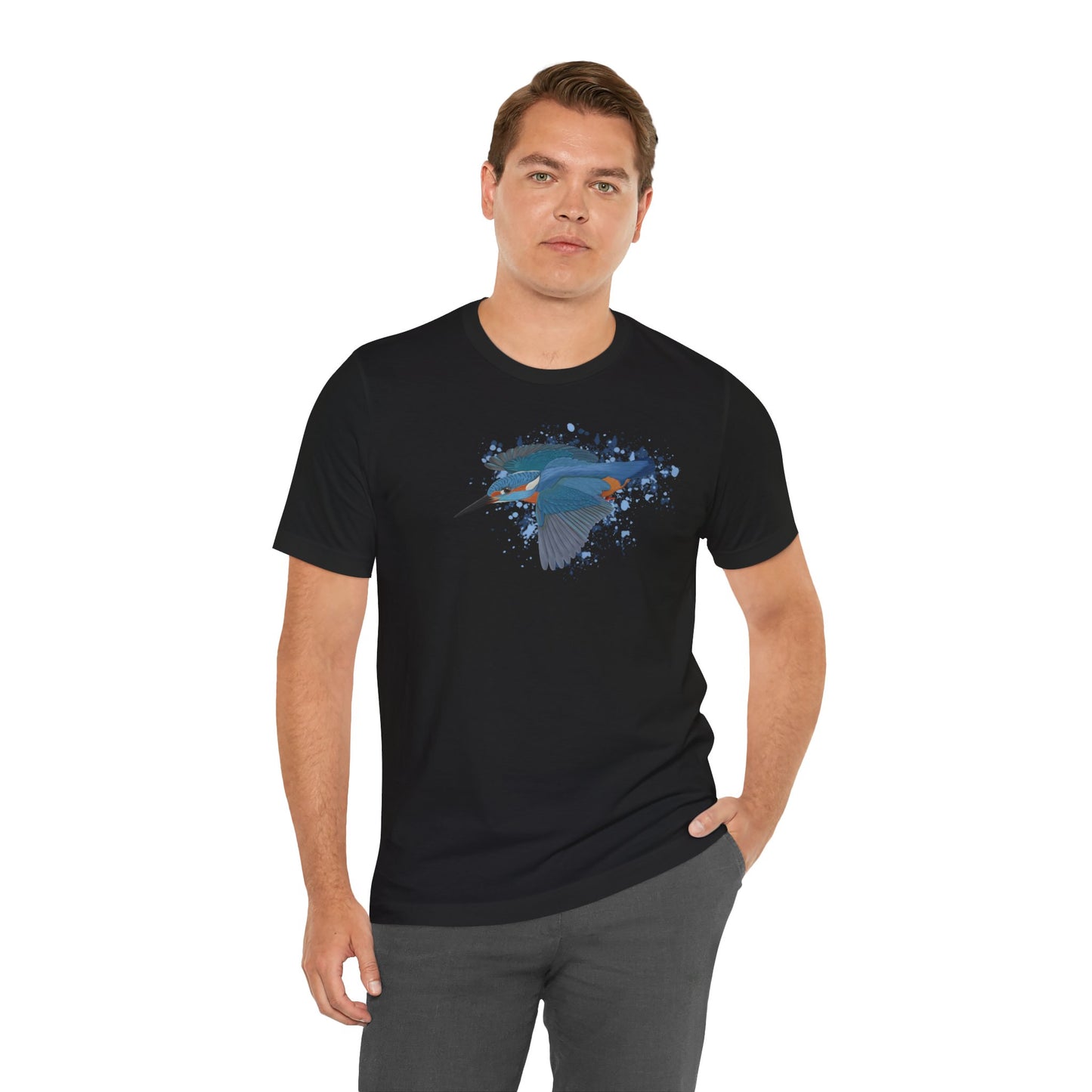 Eisvogel im Flug Vogel T-Shirt für Vogelfreunde