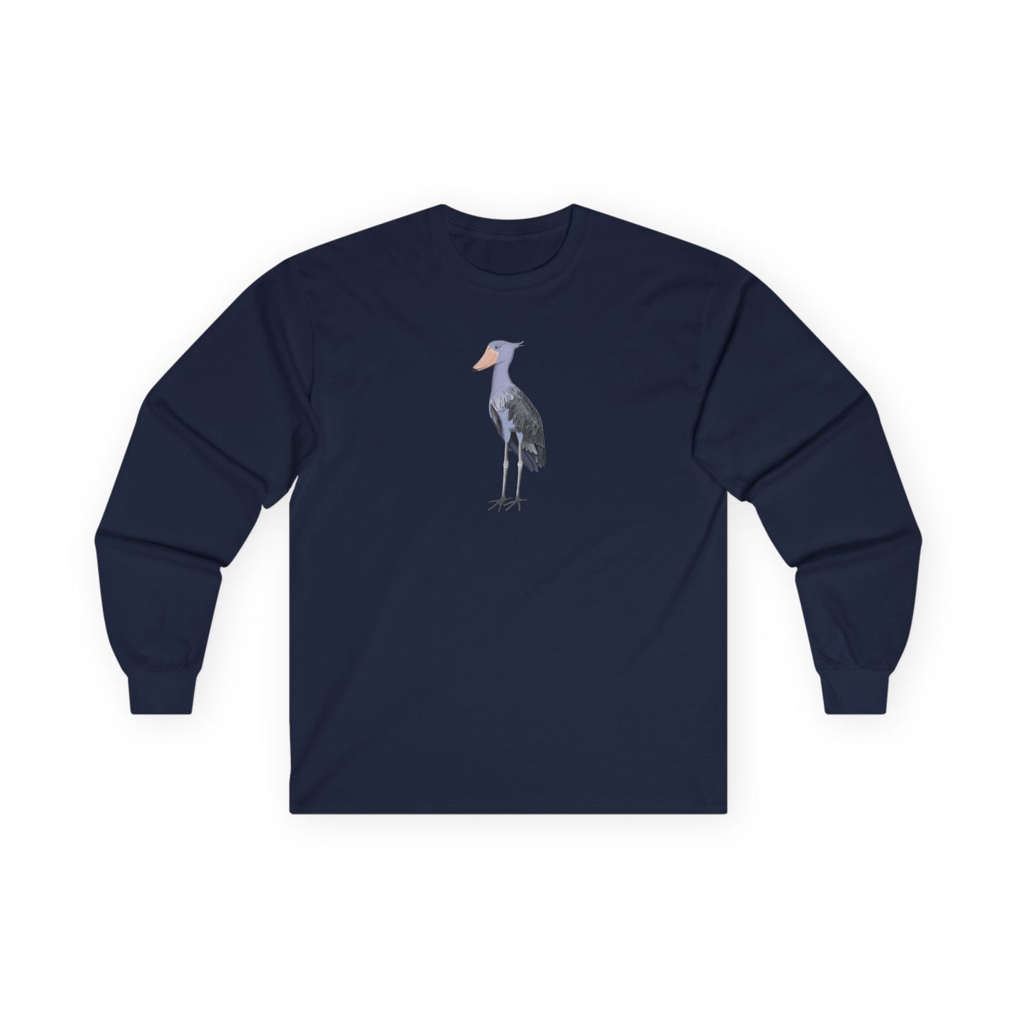 Shoebill Birding & Birdwatching Bird Cotton Long Sleeve T-Shirt