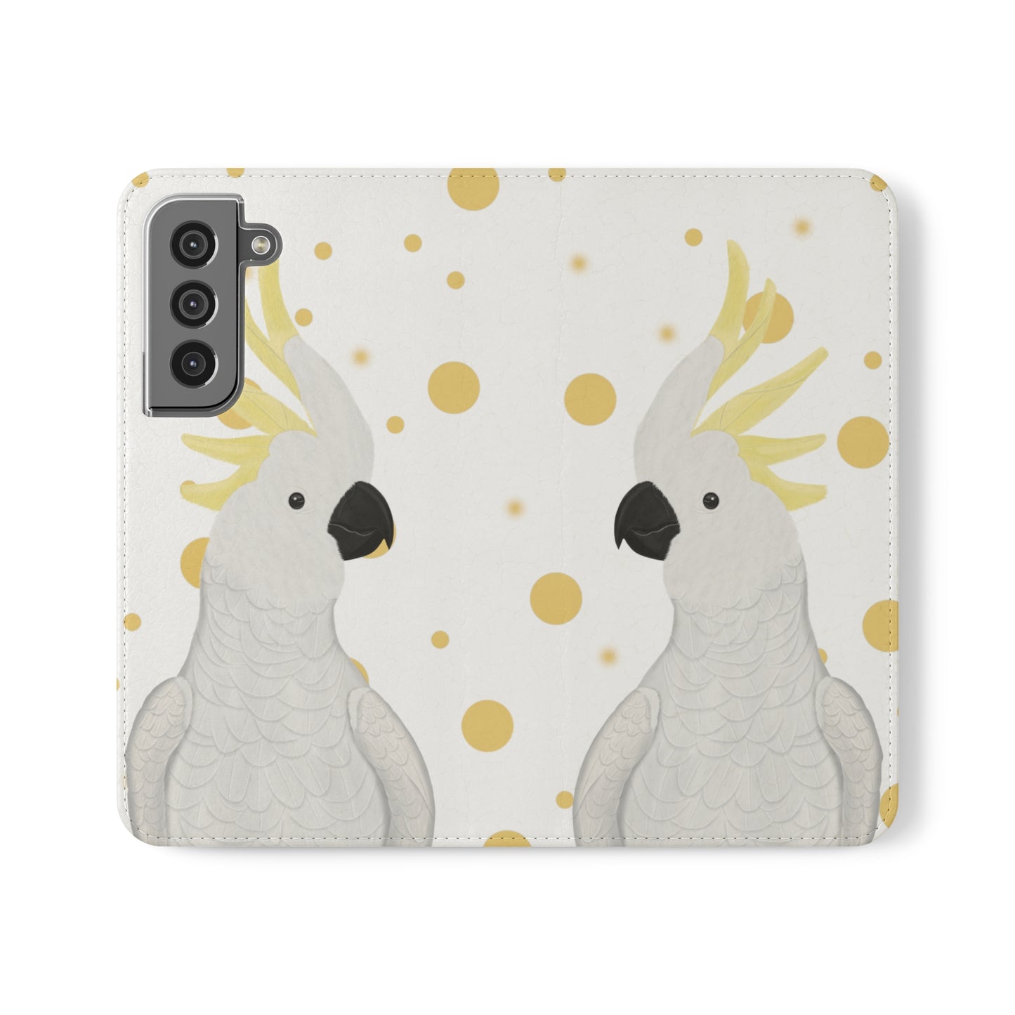 Cockatoo Bird Art Phone Flip Case