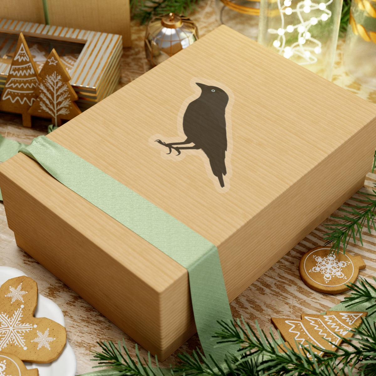 Western Jackdaw Bird Kiss-Cut Sticker - jz.birds