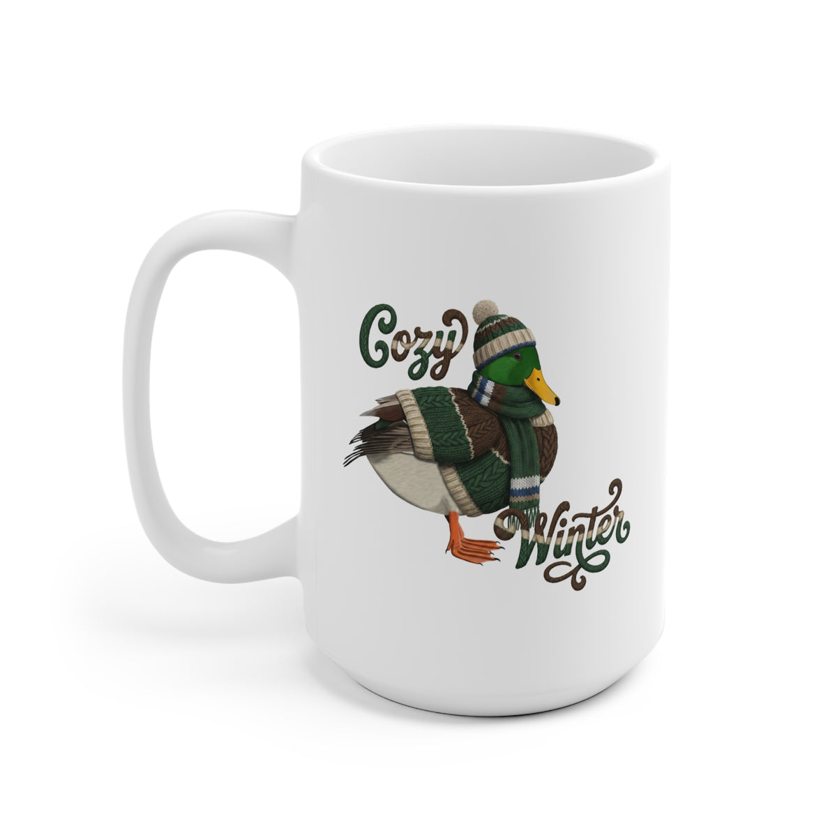 Ente mit Strickpullover Tasse – 11 oz, 11oz