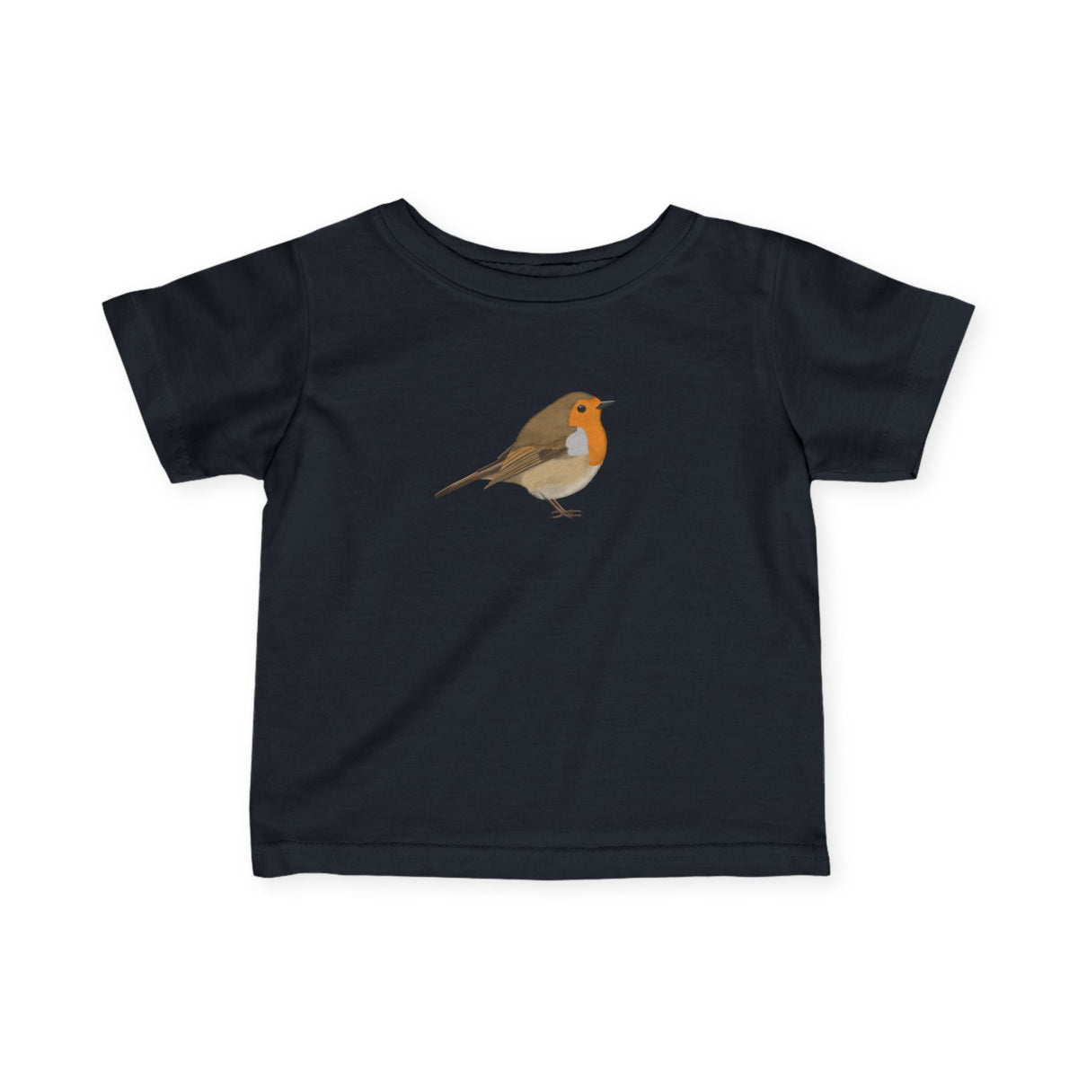 Süßes Rotkehlchen Vogel Tiermotiv T-Shirt für Babys und Kleinkinder – baby fashion,