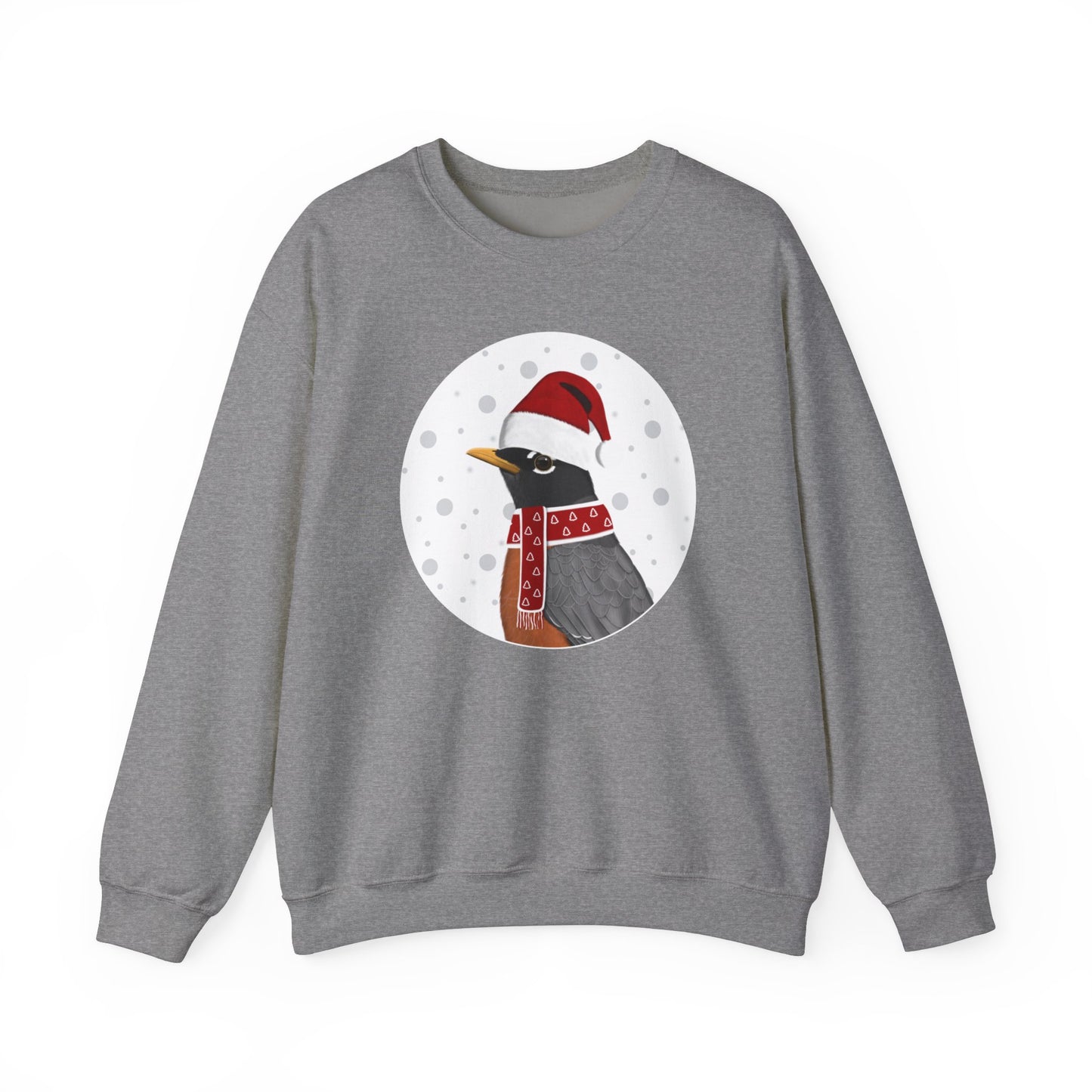American Robin Santa Claus Christmas Birdwatcher Biologist Bird Sweatshirt