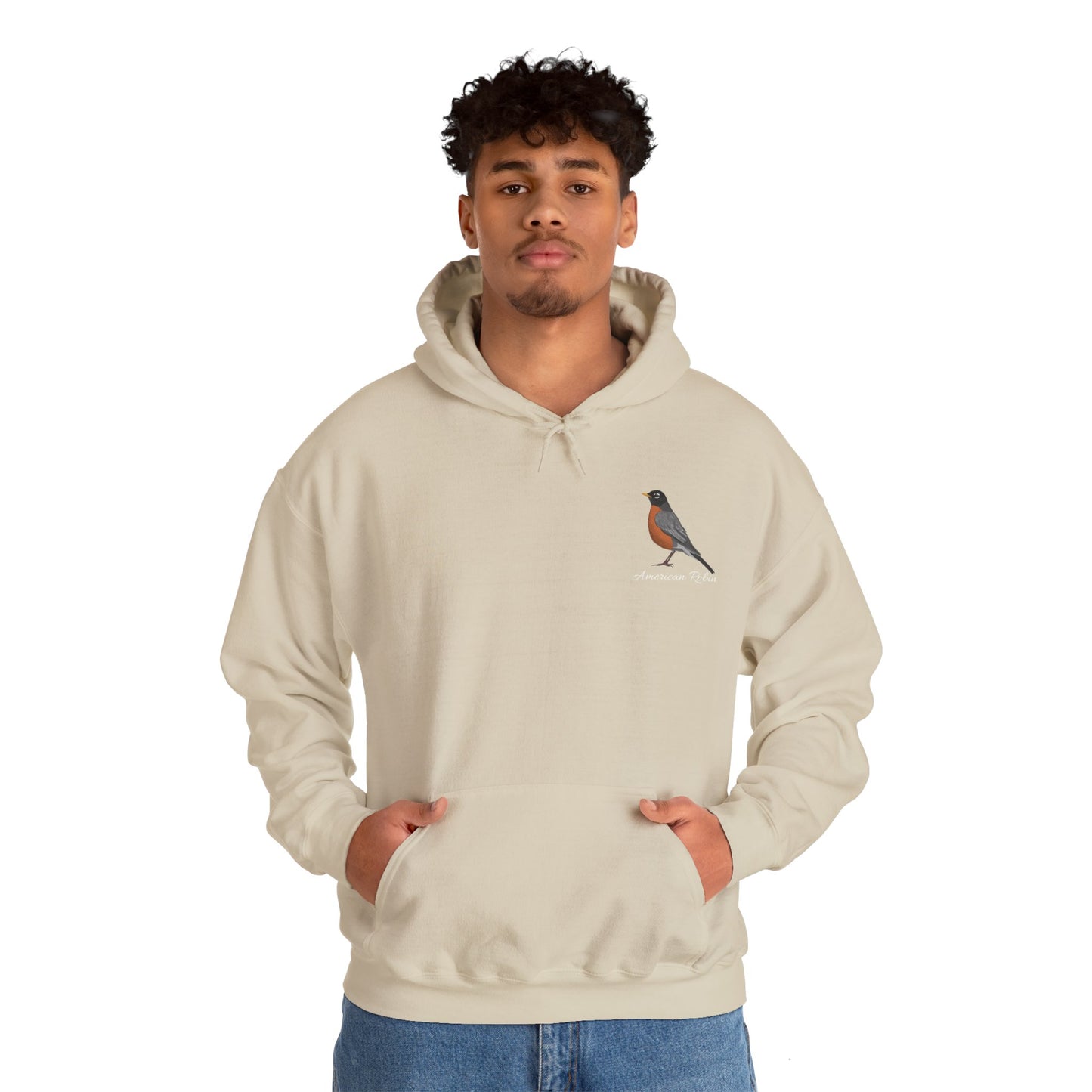 American Robin Birding Birdwatching Bird Hoodie