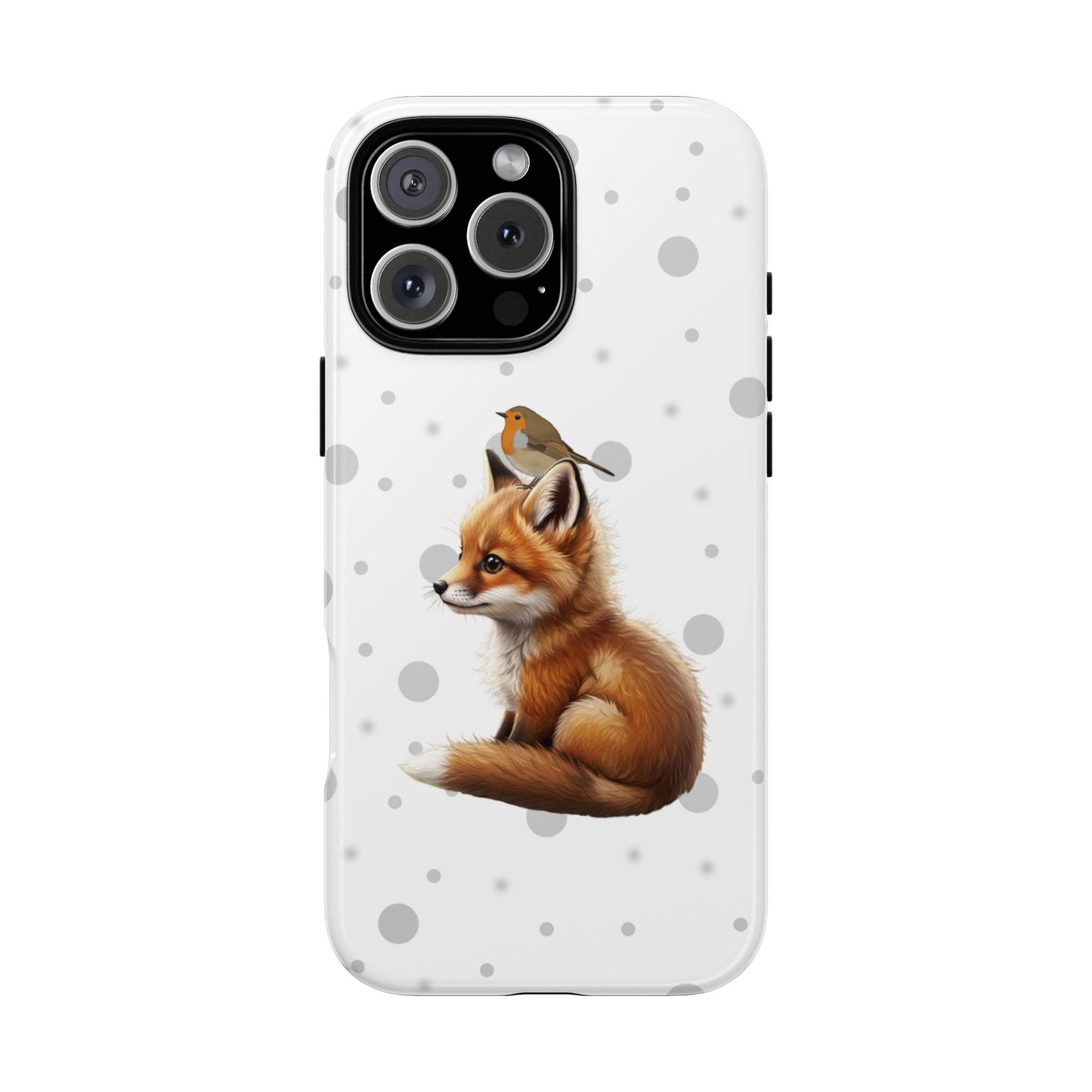 Rotkehlchen mit Fuchs iPhone & Google Pixel Tiermotiv Handyhülle - Tierisch guter Schutz