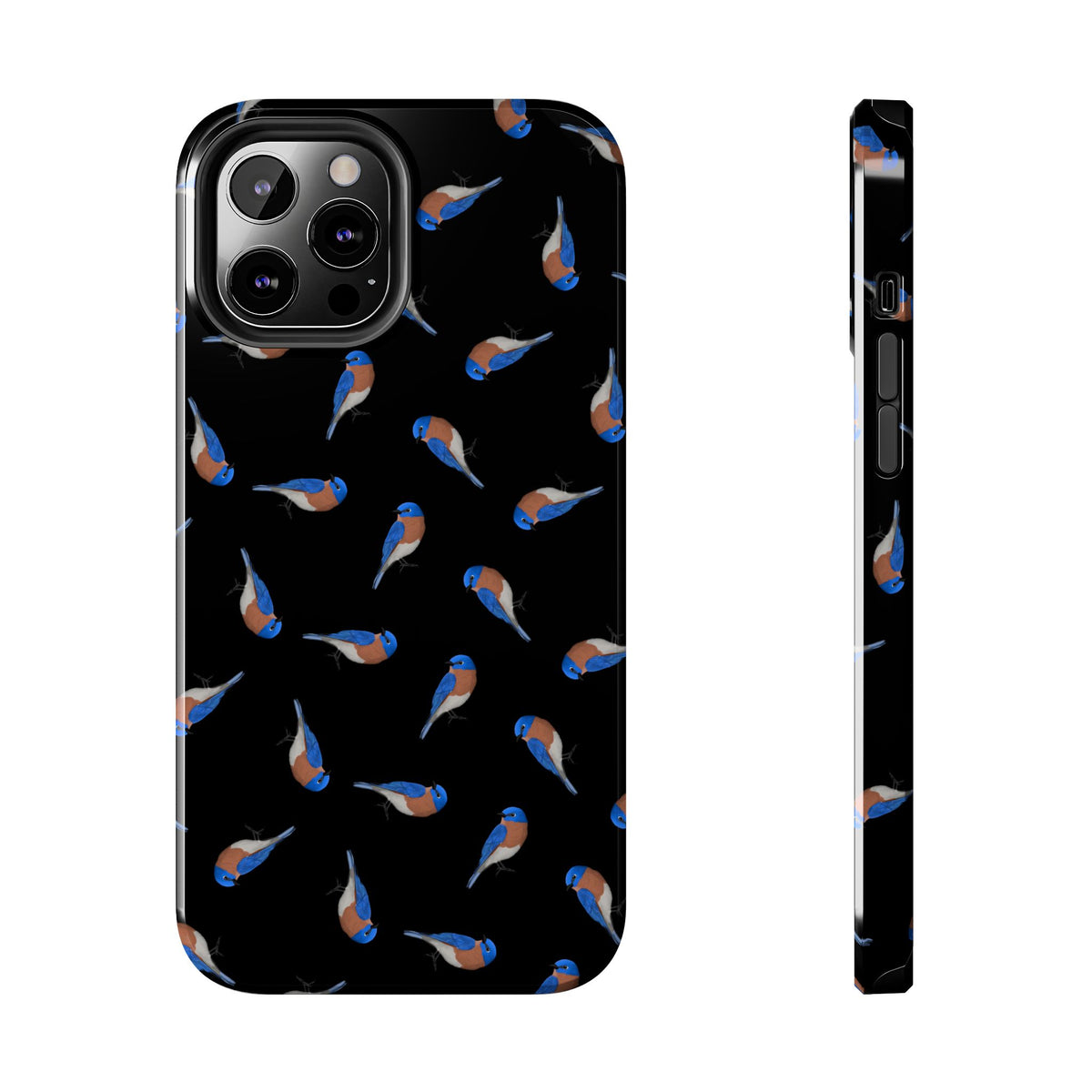 Bluebird Phone Case – iPhone Black – Premium Tough Cover for Bird Lovers