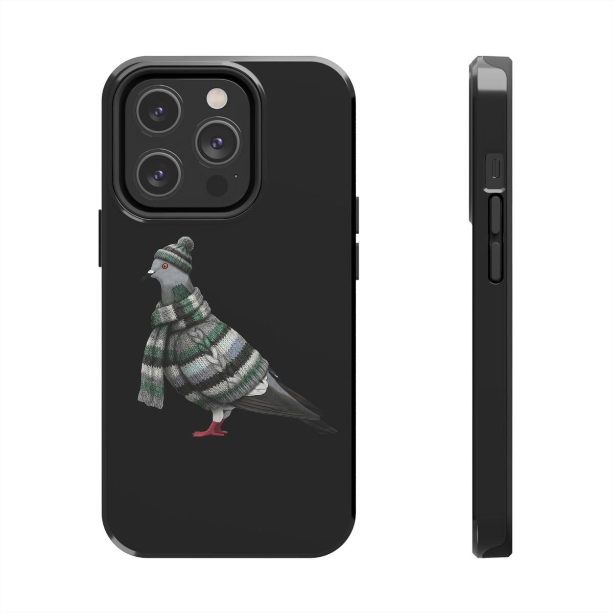 Pigeon Dual-Layer iPhone Case with Bird Art – The Perfect Gift for Ornithologists & Bird Lovers