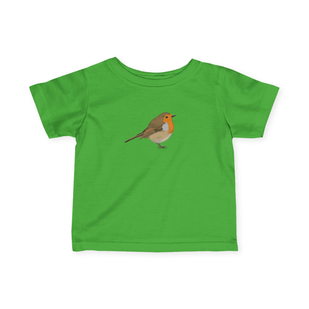 Rotkehlchen Baby T-Shirt in White
