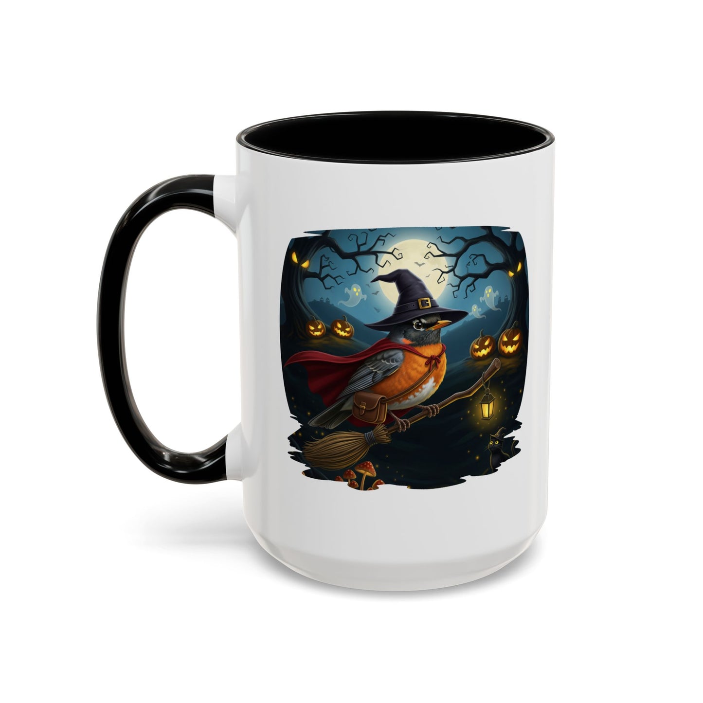 American Robin Halloween Bird Mug - Perfect Bird Lover Gift for Spooky Season