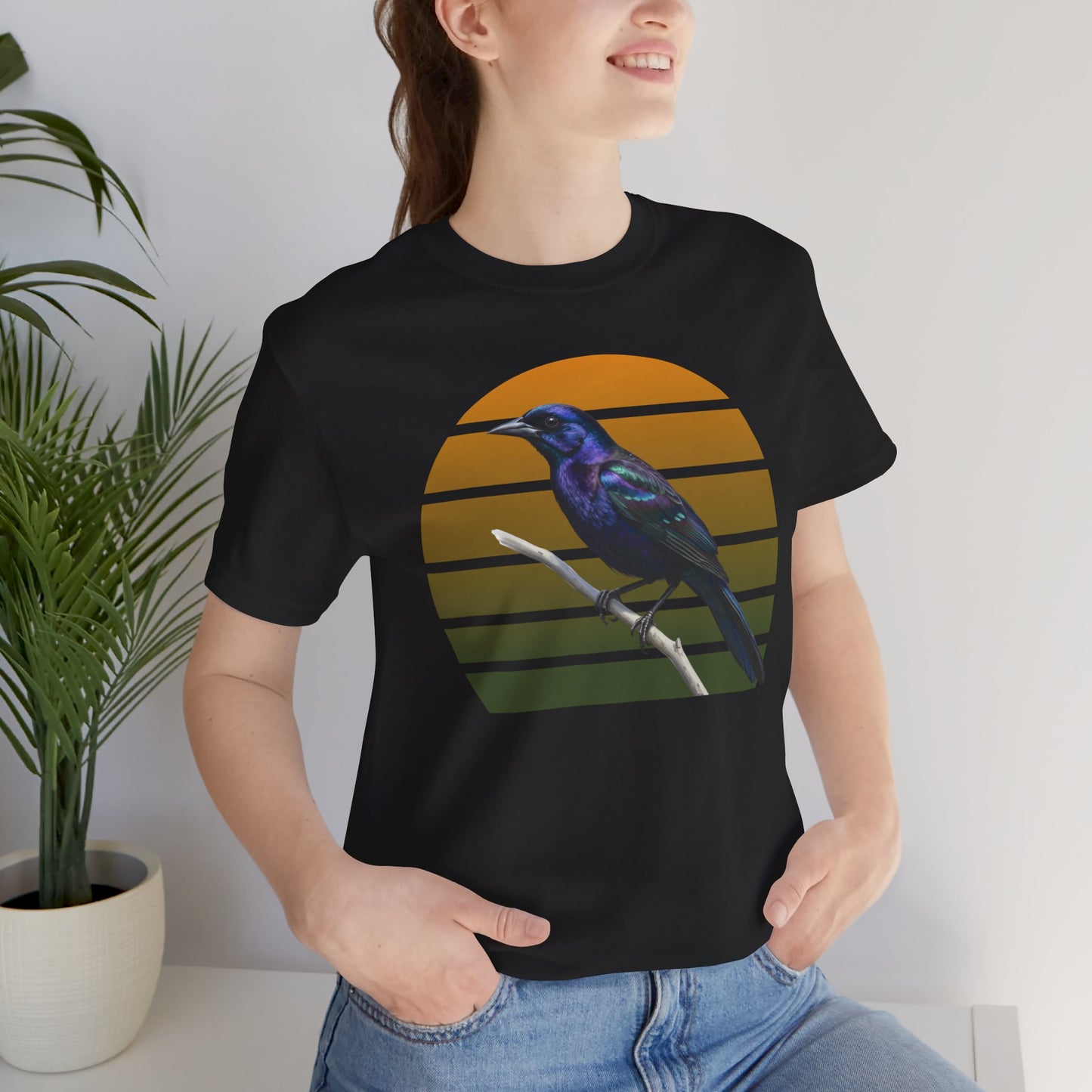 Grackle T-Shirt | Unisex Retail Fit Bird Lover Tee | Wildlife Birder Gift