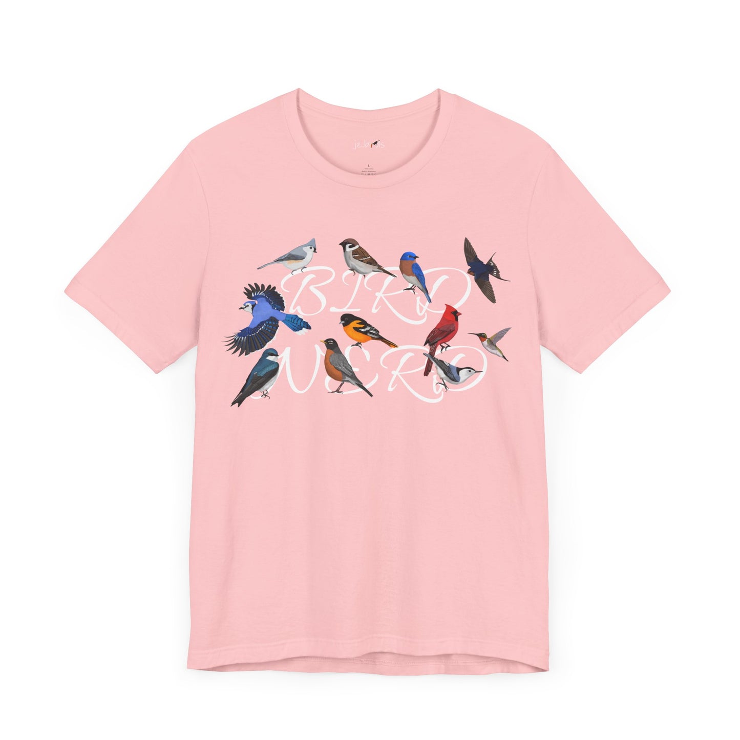 Bird Nerd Blue Jay Cardinal Robin Hummingbird Oriole Birdwatcher T-Shirt