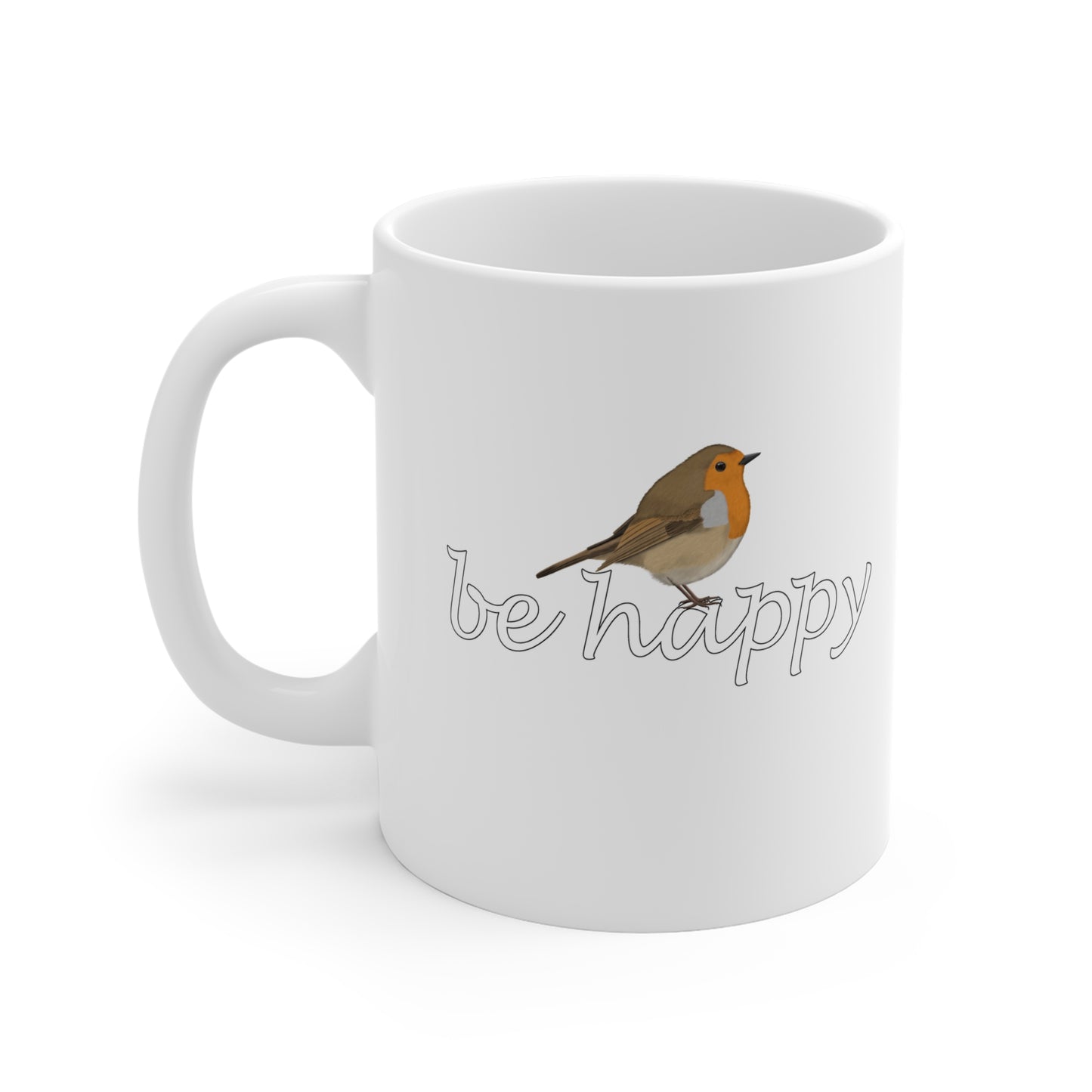 Rotkehlchen Tasse – 11 oz und 11oz Stil