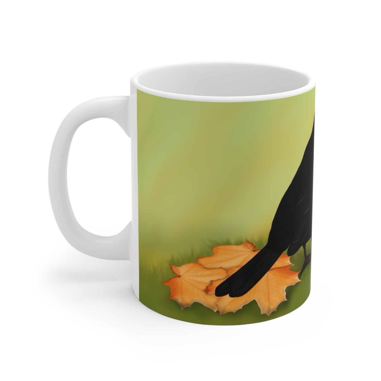 Blackbird Bird Fall Edition Ceramic Mug 11oz - jz.birds