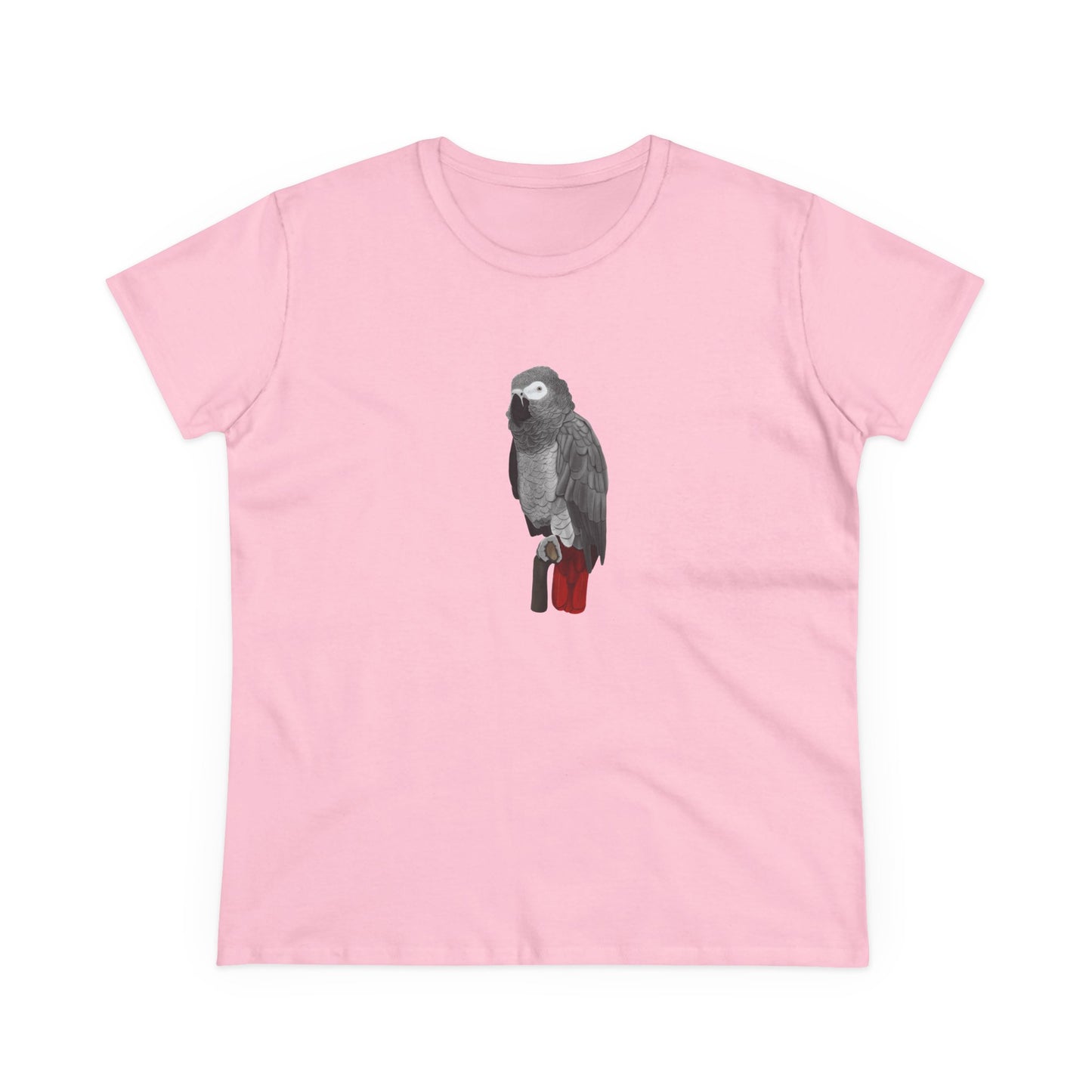 Grey Parrot Bird Design for Birdwatchers and Bird Lovers Women's T-Shirt