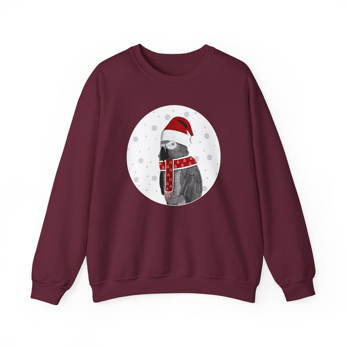 Grey Parrot Santa Claus Christmas Birdwatcher Biologist Bird Sweatshirt – Animal Lover Gift,
