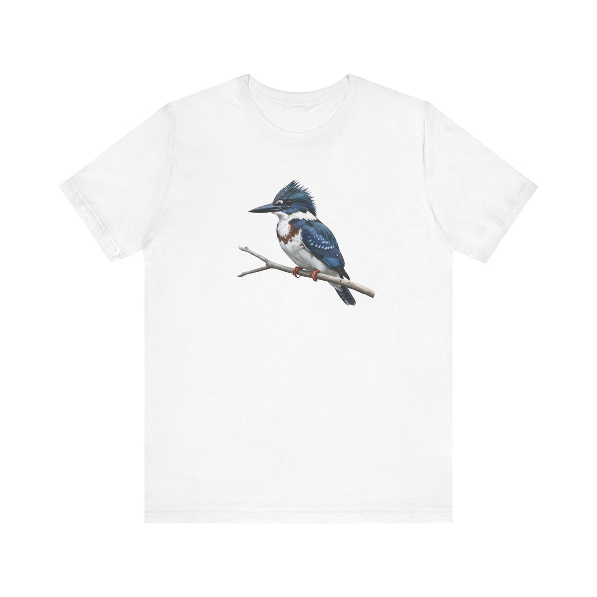 Belted Kingfisher T-Shirt | Unisex Bird Lover Tee Wildlife Watcher Gift –