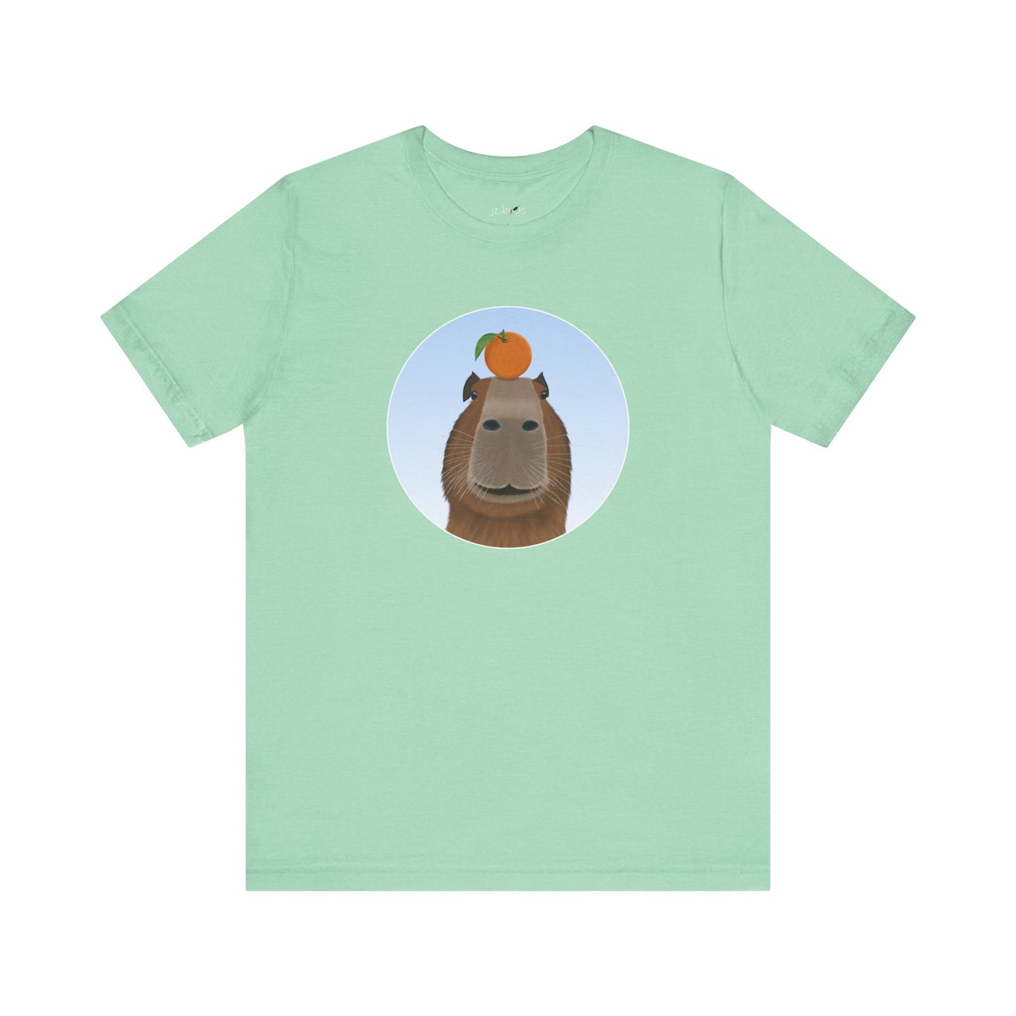 Capybara with Orange Funny T-Shirt – bird