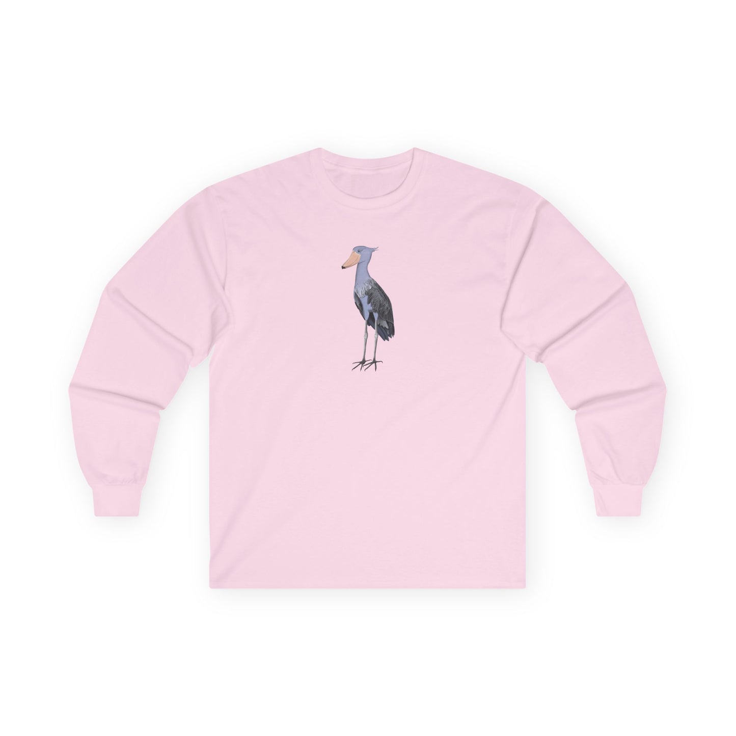 Shoebill Birding & Birdwatching Bird Cotton Long Sleeve T-Shirt