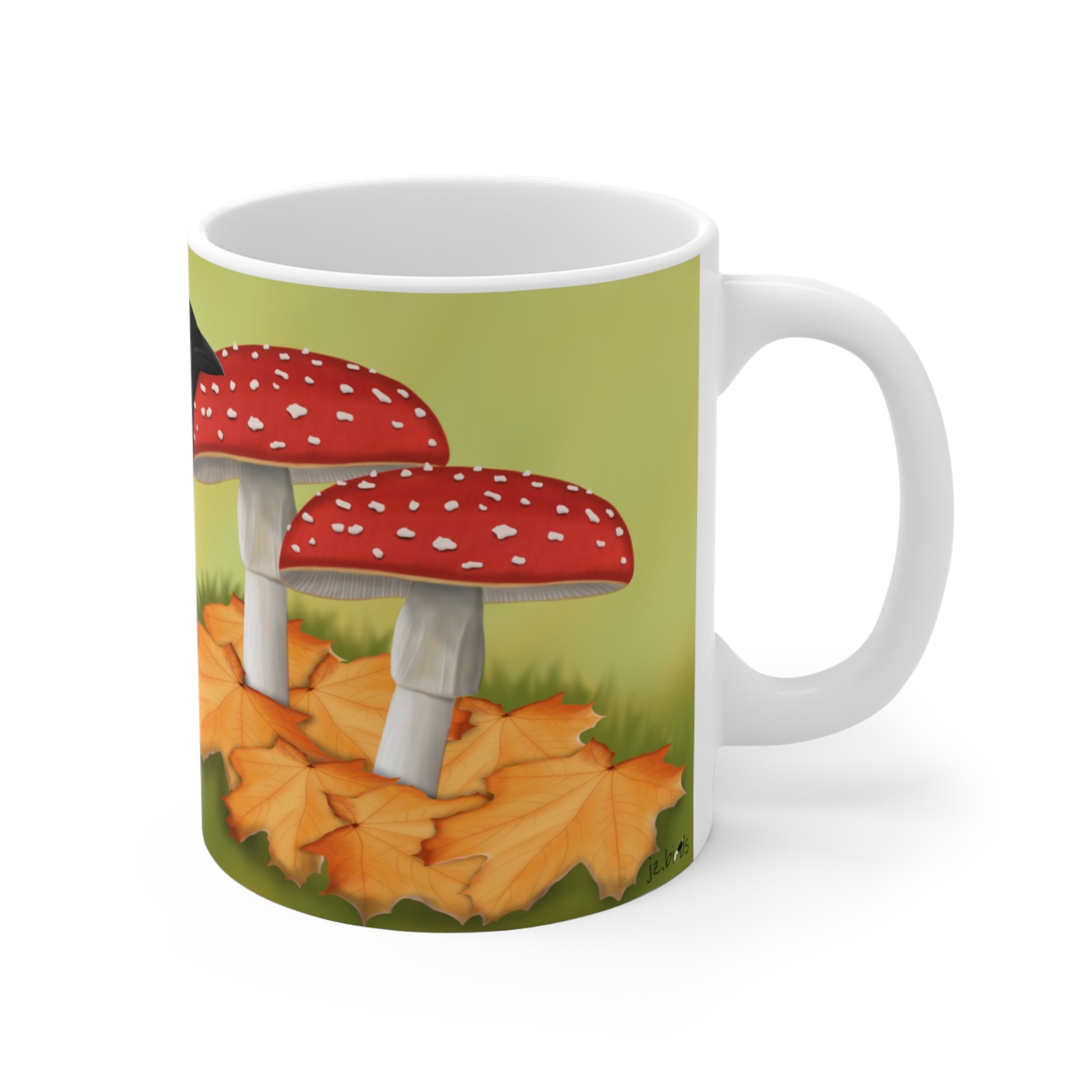 Magpie Bird Fall Edition Ceramic Mug 11oz - jz.birds