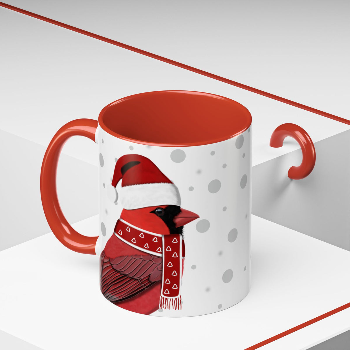 カーディナルクリスマスバードコーヒーマグ