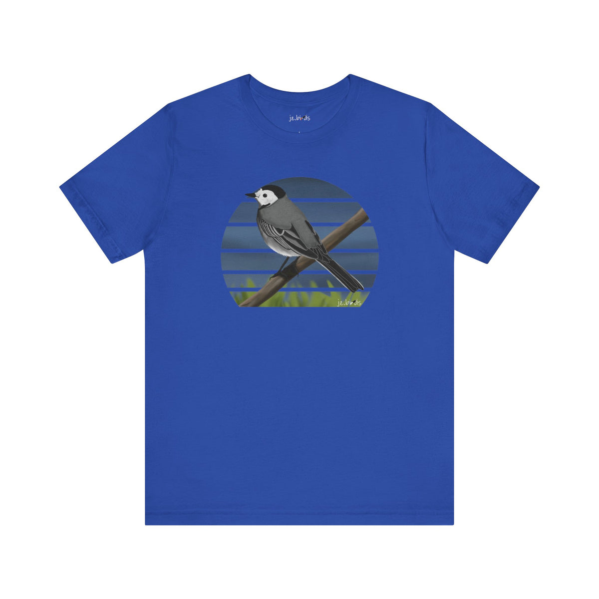 White Wagtail Birdwatcher Bird T-Shirt – Cotton and Crew neck style