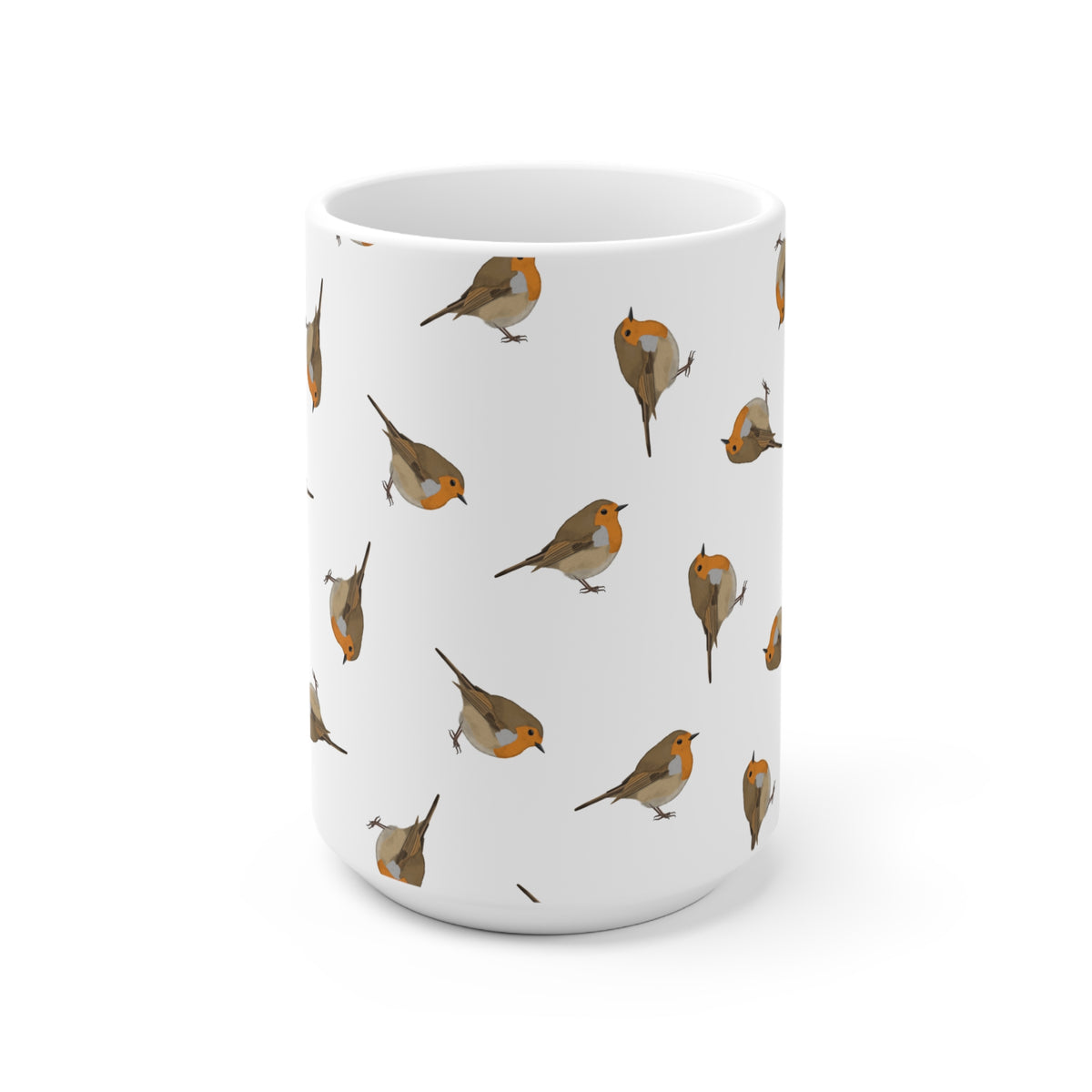 Rotkehlchen Tasse – 11 oz, 11oz