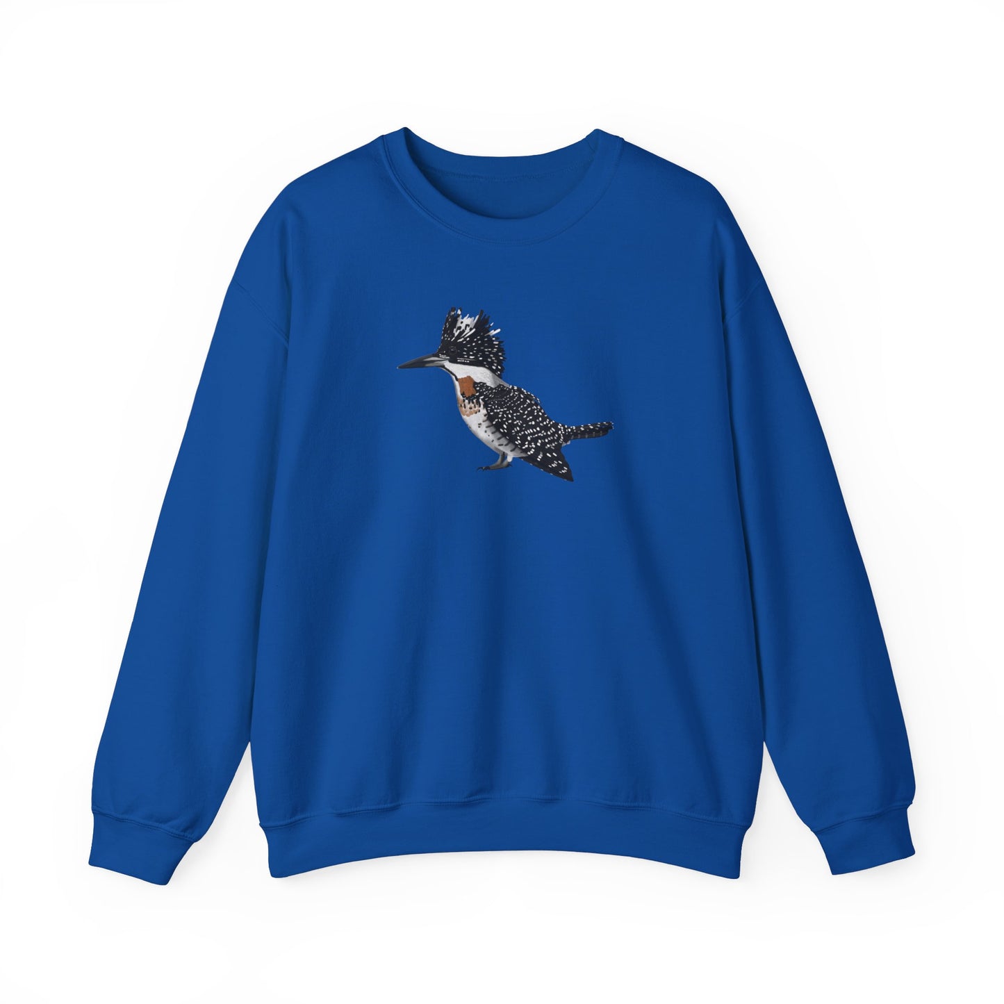Crested Kingfisher Bird Watcher Biologist Crewneck Sweatshirt