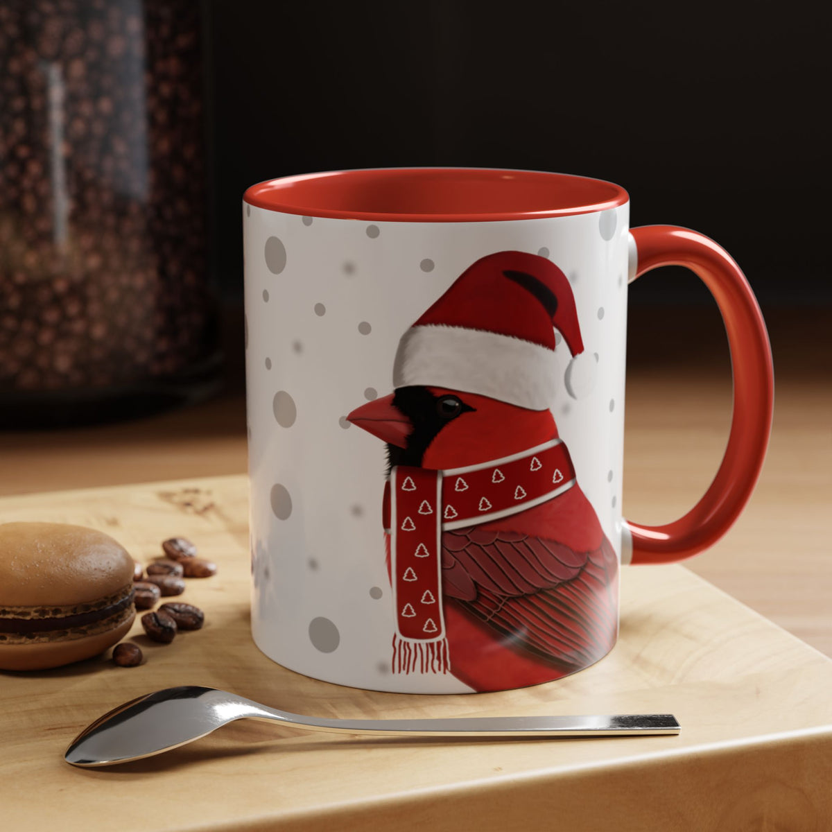 カーディナルクリスマスバードコーヒーマグ