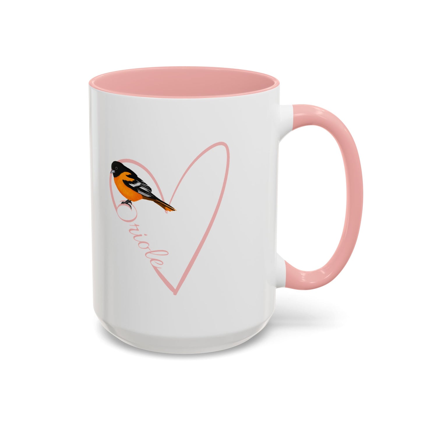 Oriole Mug Bird with Heart for Bird Lovers