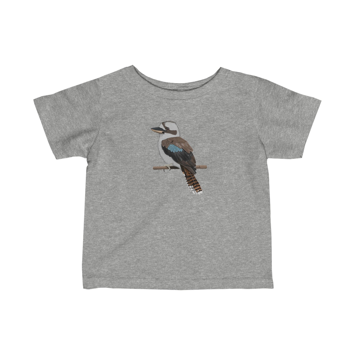 Kookaburra Bird Baby & Toddler Fine Jersey T-Shirt Kids clothes in Black