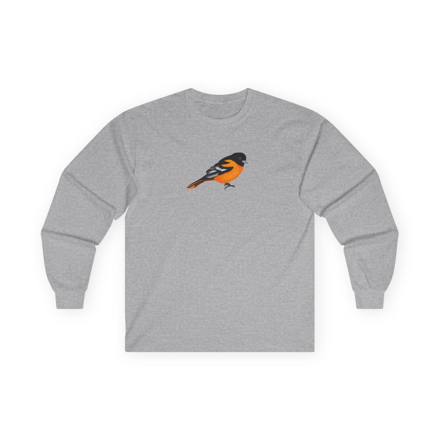 Baltimore Oriole Birding & Birdwatching Bird Cotton Long Sleeve T-Shirt