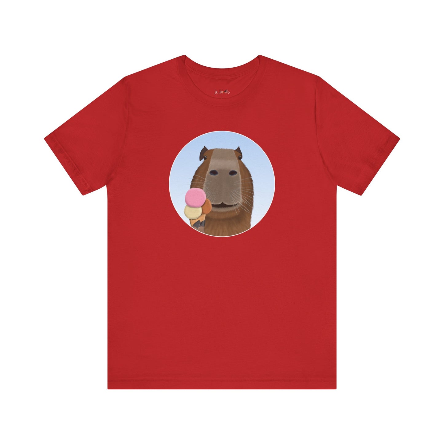 Capybara with Ice Cream Funny T-Shirt