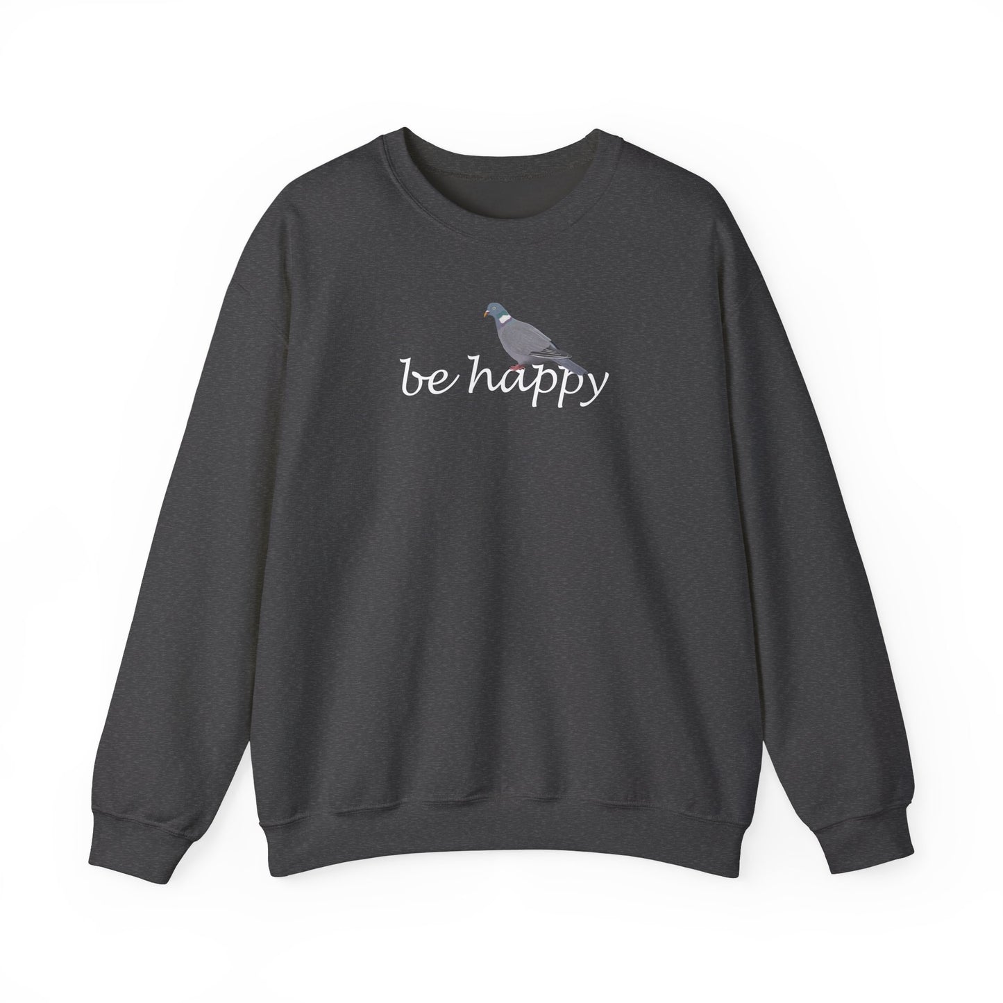 Ringeltaube Be Happy Vogel Sweatshirt für Vogelbeobachter