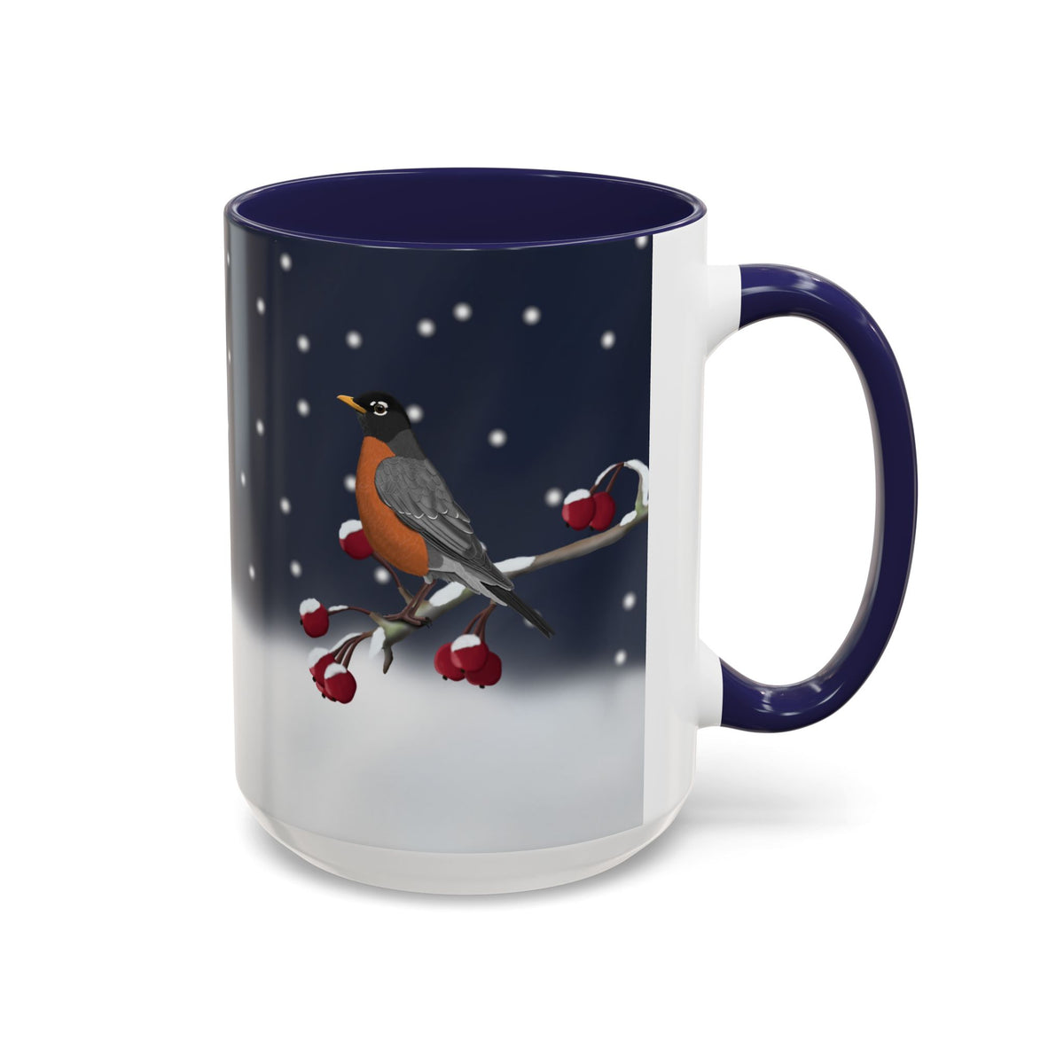 アメリカンロビンバードコーヒーマグ | 鳥好きの方への陶器製クリスマスギフト