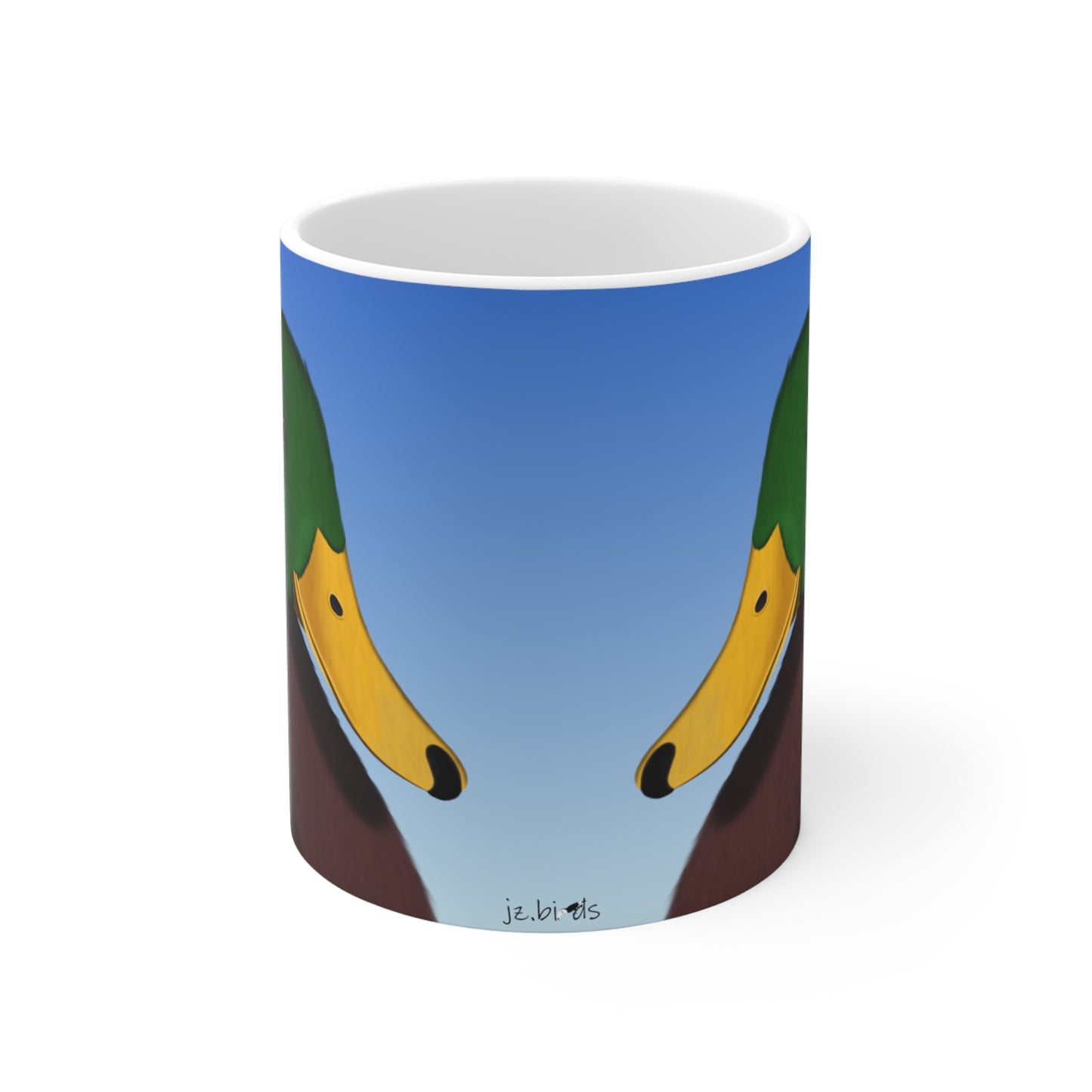 Mallard Bird Ceramic Mug 11oz - jz.birds